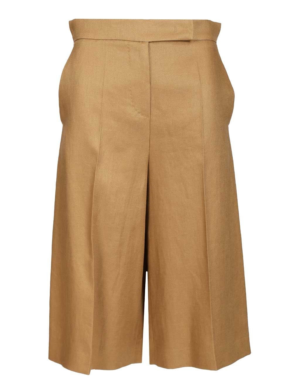 Max Mara Women Linen Twill Bermuda Shorts MAX MARA
