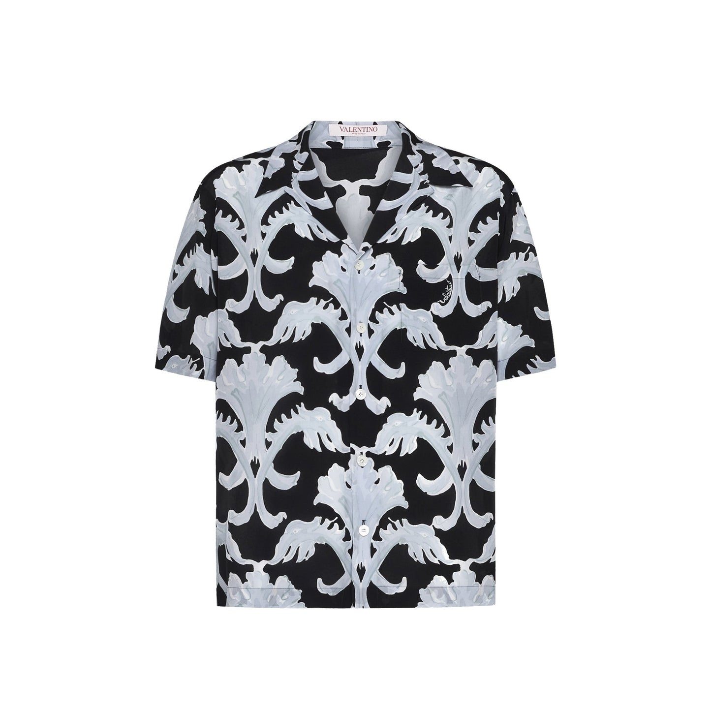 Valentino Garavani Metamorphos Wall Print Bowling Shirt Men VALENTINO