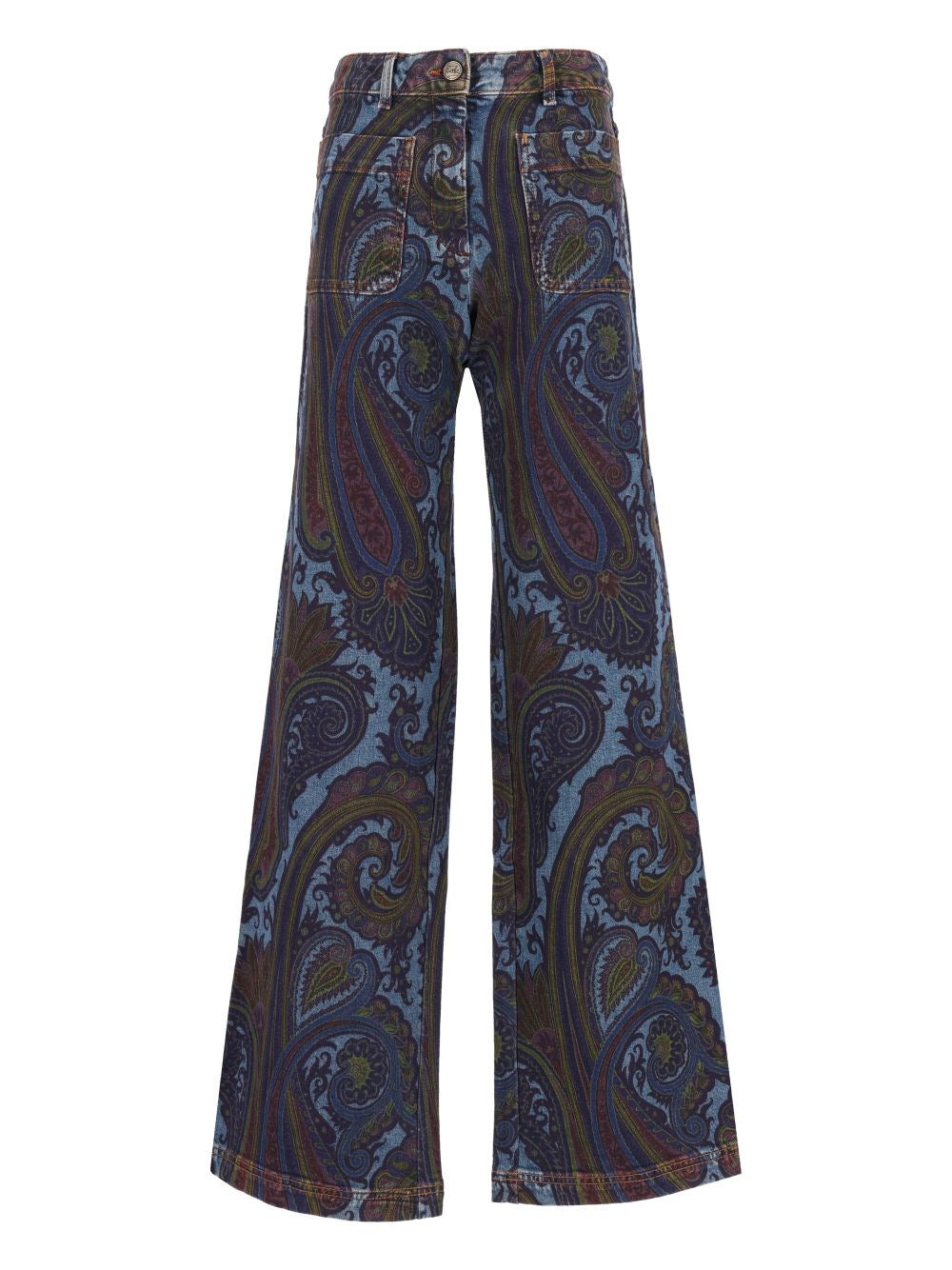Etro Women Wide Leg Paisley Jeans ETRO