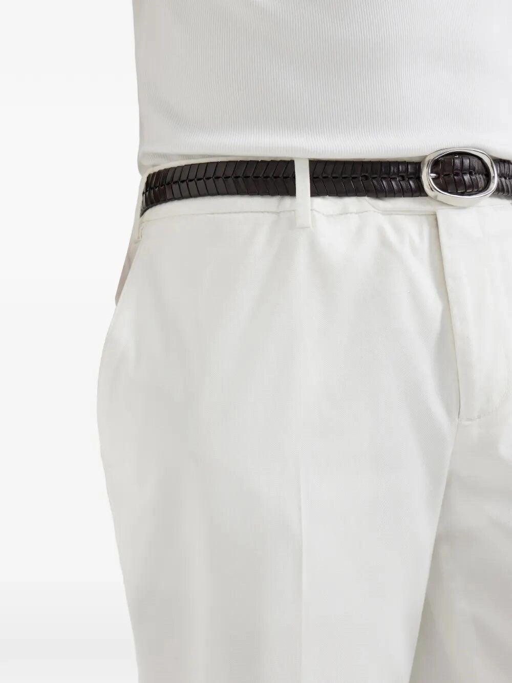 Brunello Cucinelli Men Gabardine Garment Dyed Pants BRUNELLO CUCINELLI