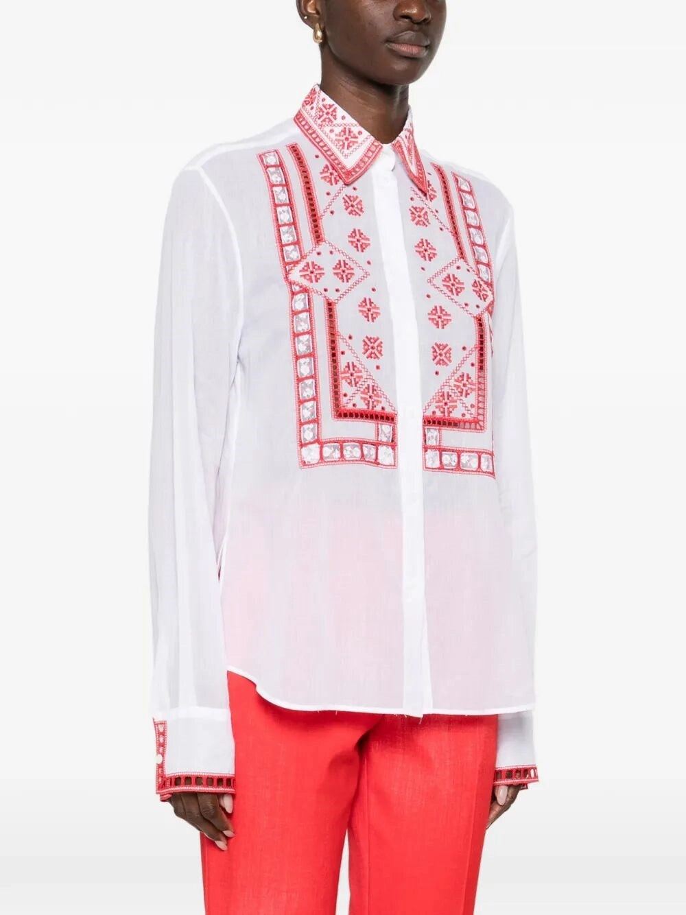 Ermanno Scervino Women Shirt With Embroidery ERMANO SCERVINO