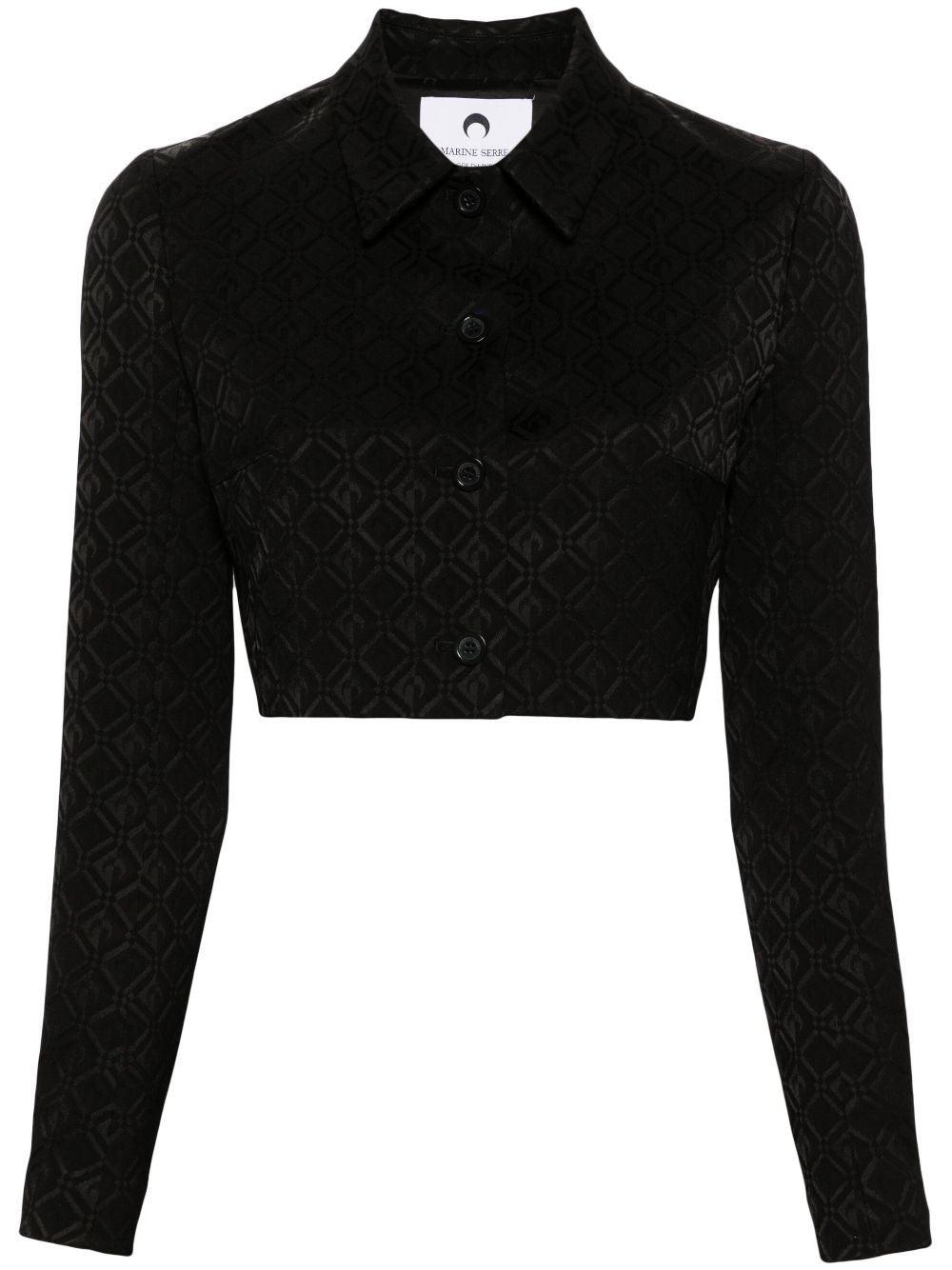 Marine Serre Women "Moon Diamond" Jacquard Jacket MARINE SERRE