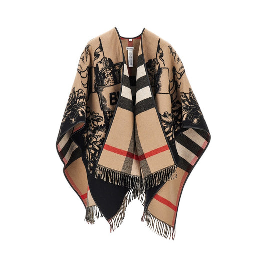 Burberry Women Gallant Knight Wool Cape BURBERRY