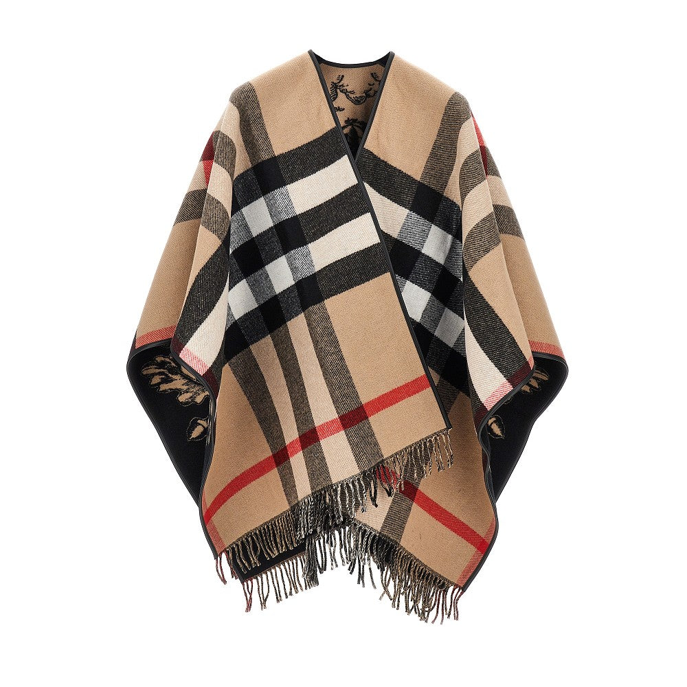 Burberry Women Gallant Knight Wool Cape BURBERRY