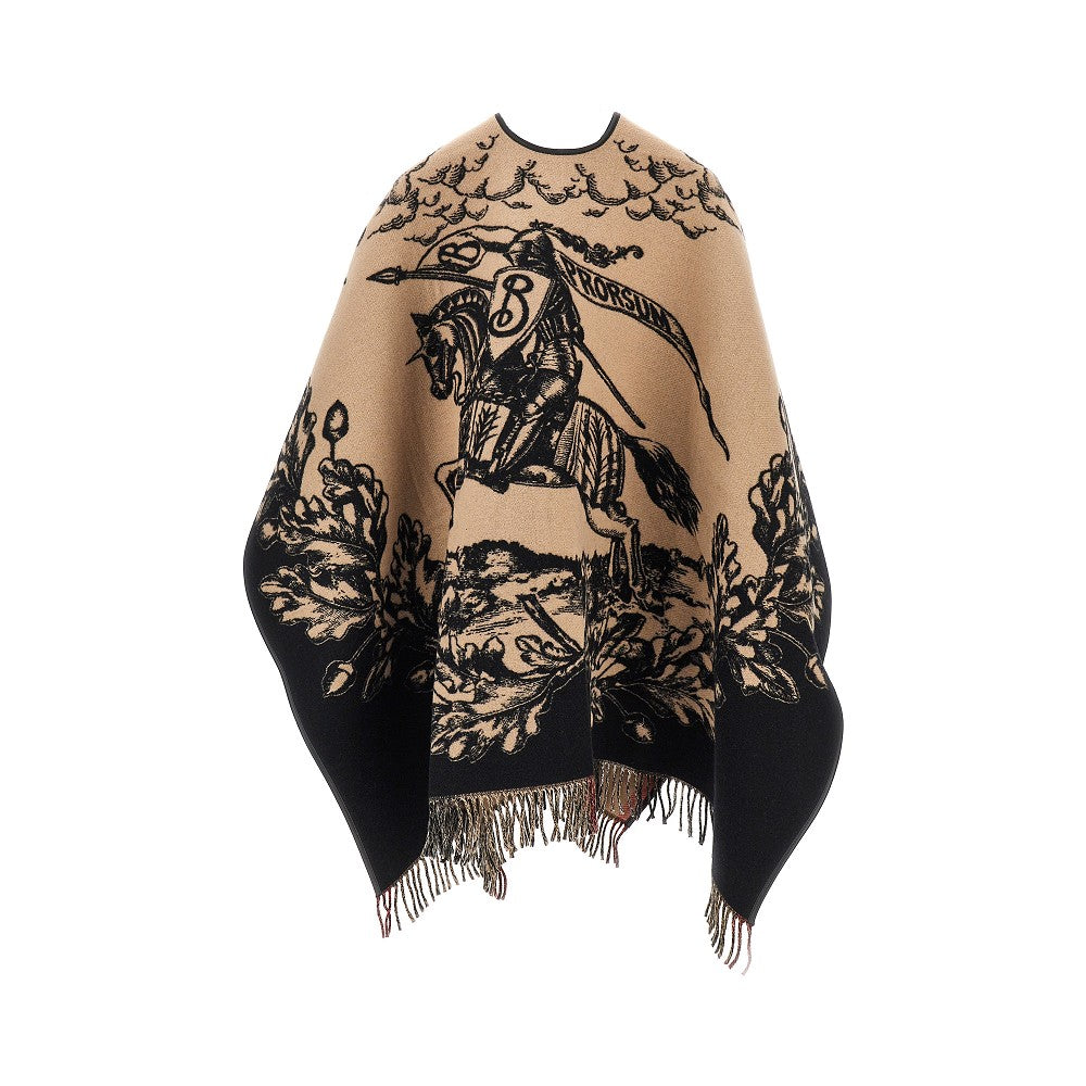 Burberry Women Gallant Knight Wool Cape BURBERRY