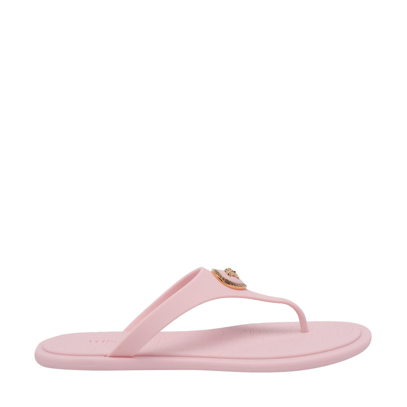 Versace Women Alia Rubber Flat Thong Sandals VERSACE