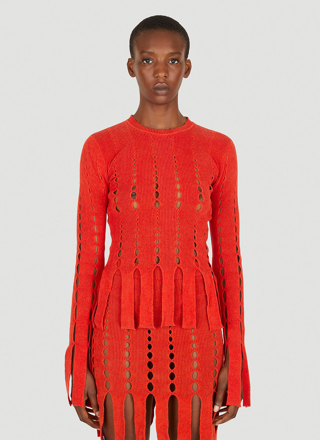 Ambush Women Knit Cut Out Top AMBUSH