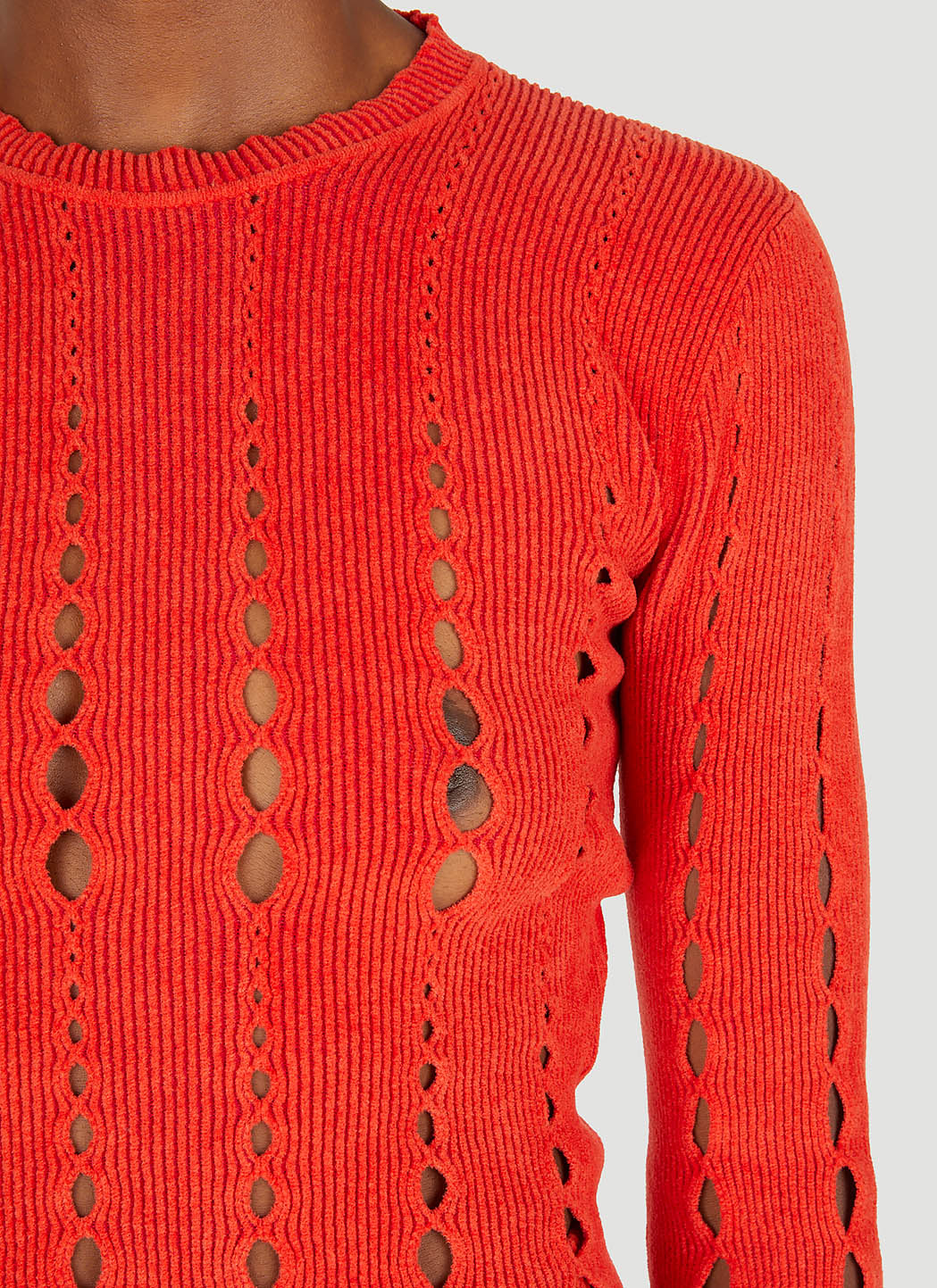Ambush Women Knit Cut Out Top AMBUSH
