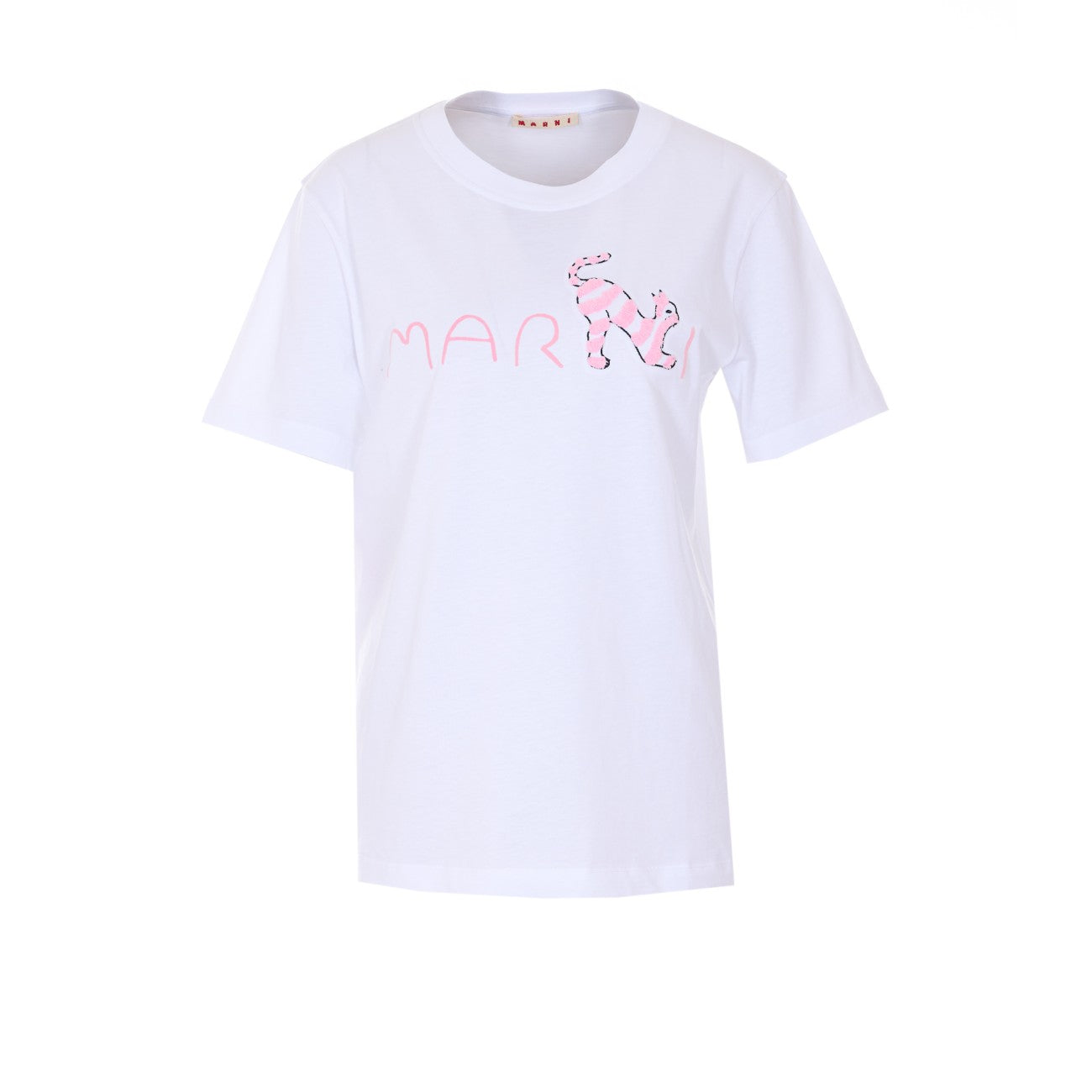 Marni Women Animal Alphabet Print Logo T-Shirt MARNI