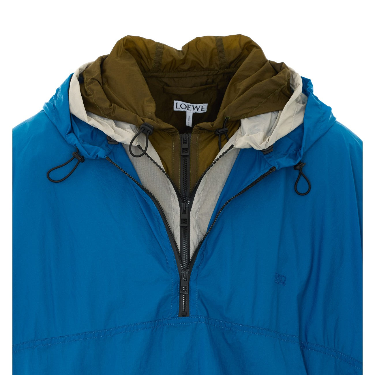 Loewe Men Anorak Jacket With Mini Logo And Technical Shell LOEWE