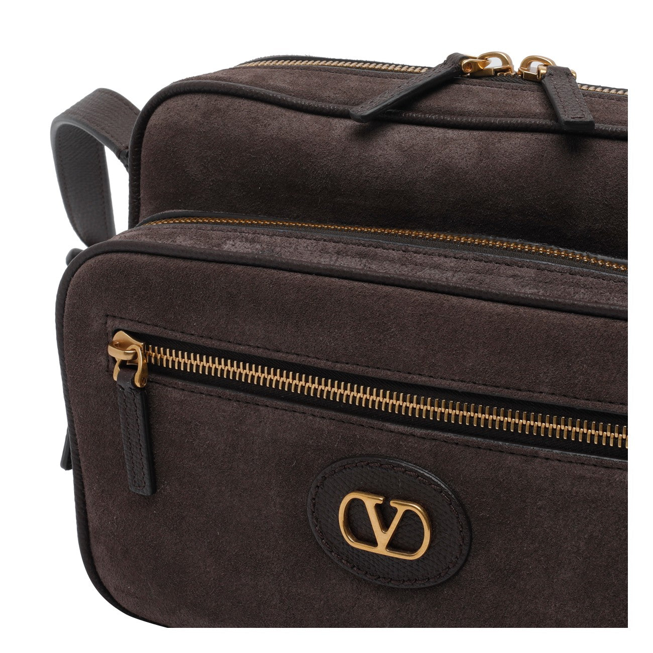 Valentino Garavani Men Antibes Suede Camera Bag