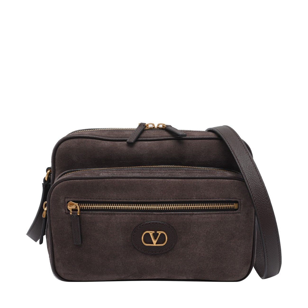 Valentino Garavani Men Antibes Suede Camera Bag