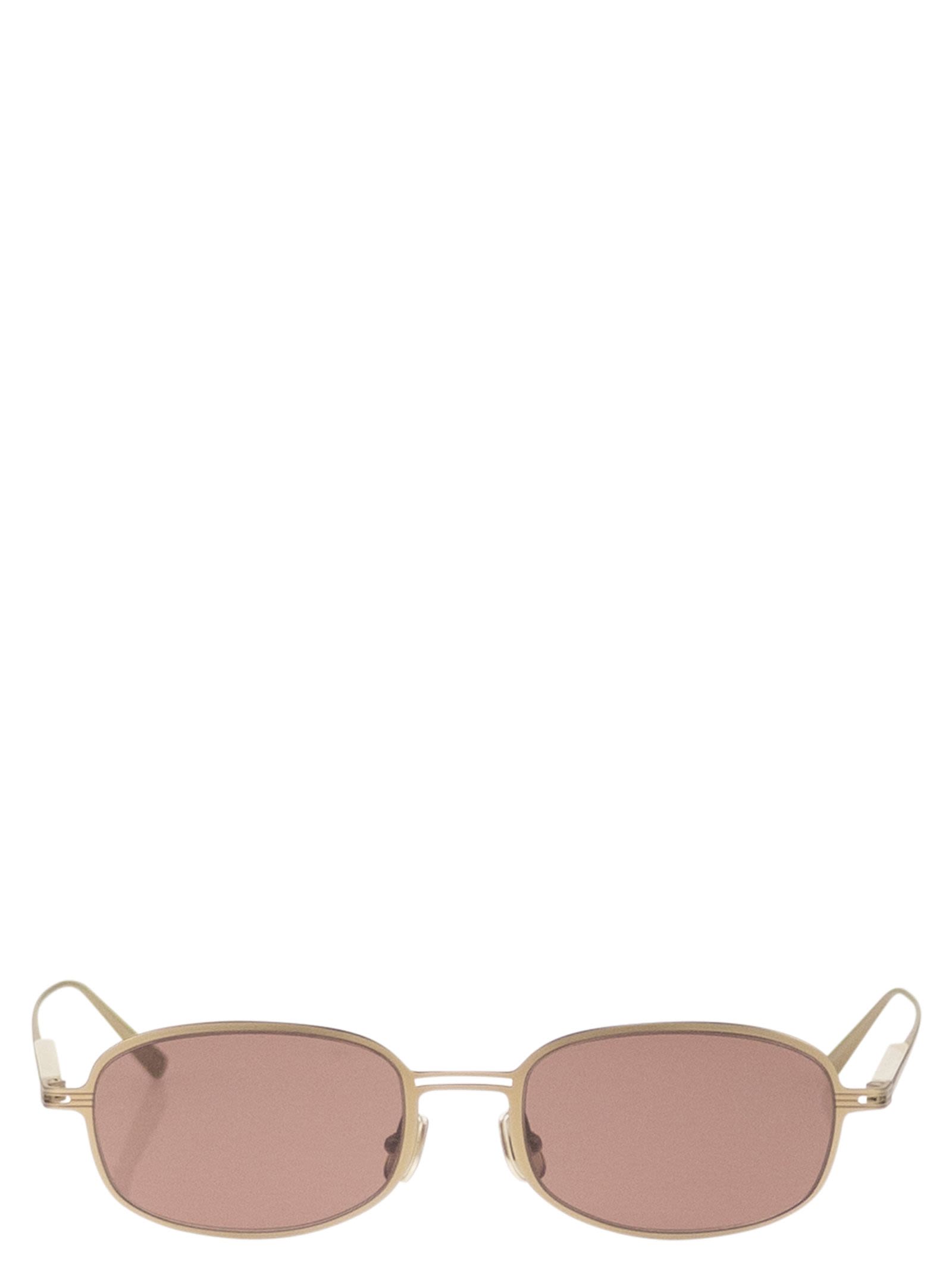 Brunello Cucinelli Unisex Titanium Sunglasses With Slim Square Frame BRUNELLO CUCINELLI