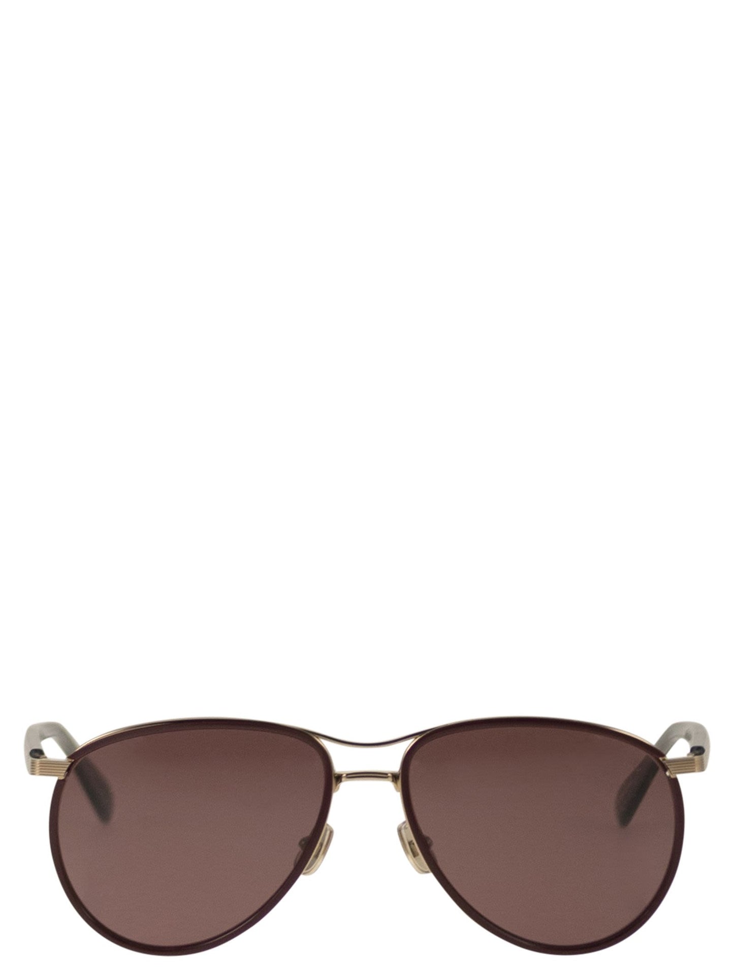Brunello Cucinelli Unisex Titanium Aviator Sunglasses With Polarised Lenses BRUNELLO CUCINELLI