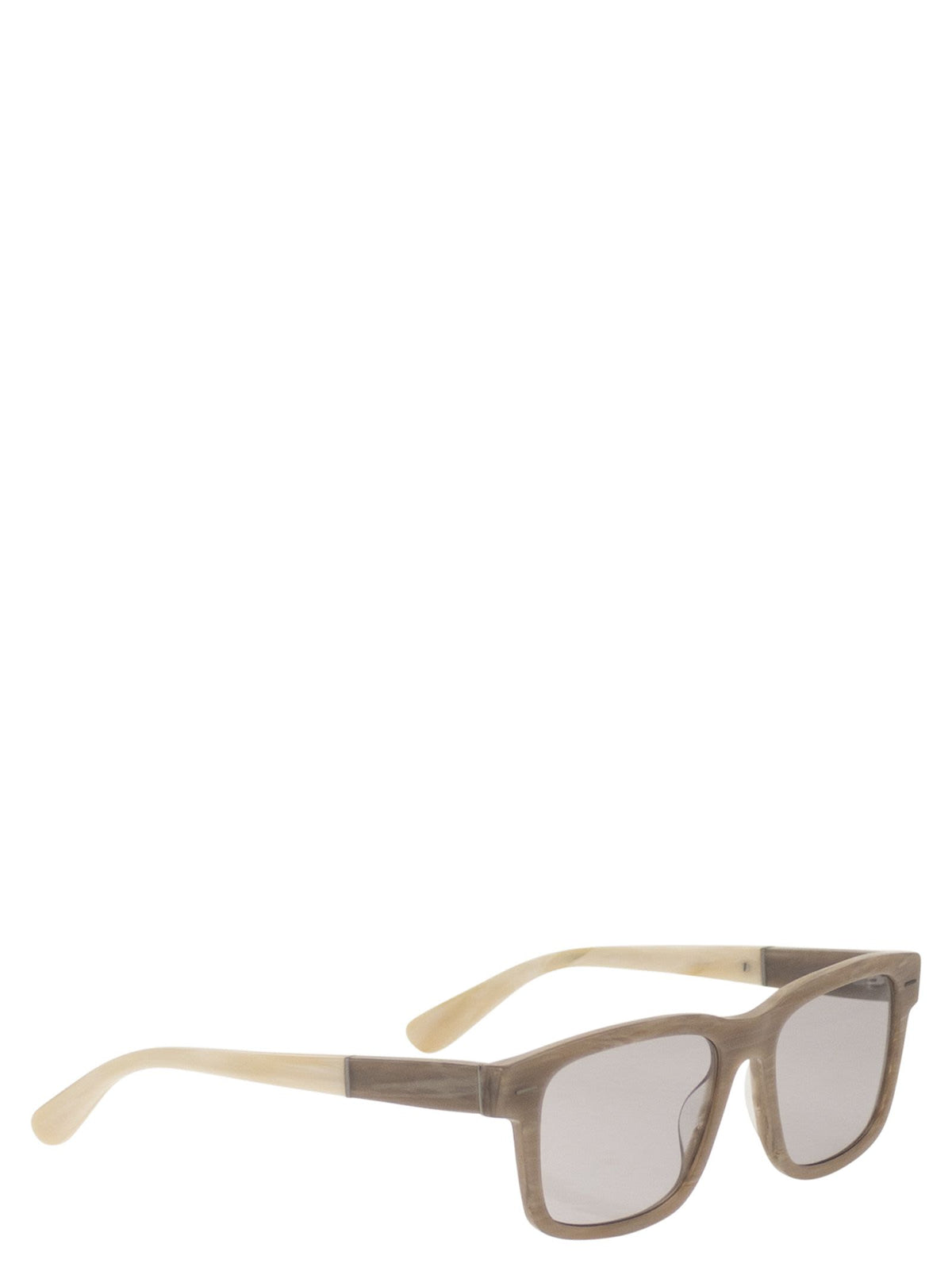 Brunello Cucinelli Unisex Rectangular Acetate Sunglasses With Tinted Lenses BRUNELLO CUCINELLI