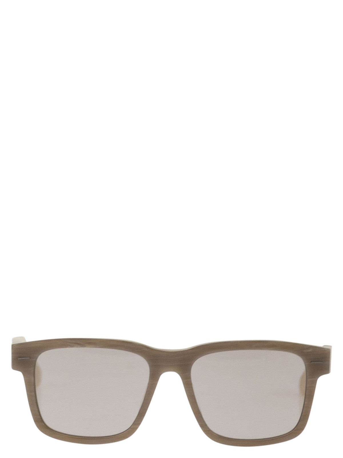 Brunello Cucinelli Unisex Rectangular Acetate Sunglasses With Tinted Lenses BRUNELLO CUCINELLI