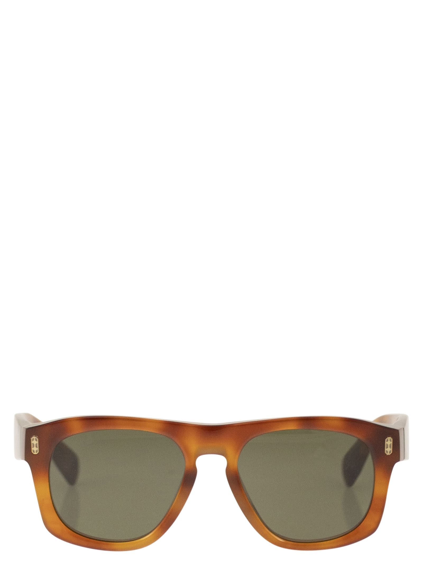 Brunello Cucinelli Men Tortoiseshell Acetate Sunglasses With Iconic Details BRUNELLO CUCINELLI