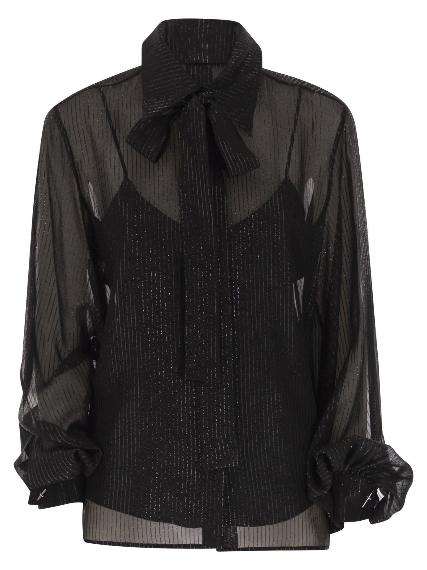 Maxmara Women Scafati - Striped Silk Chiffon Blouse MAX MARA