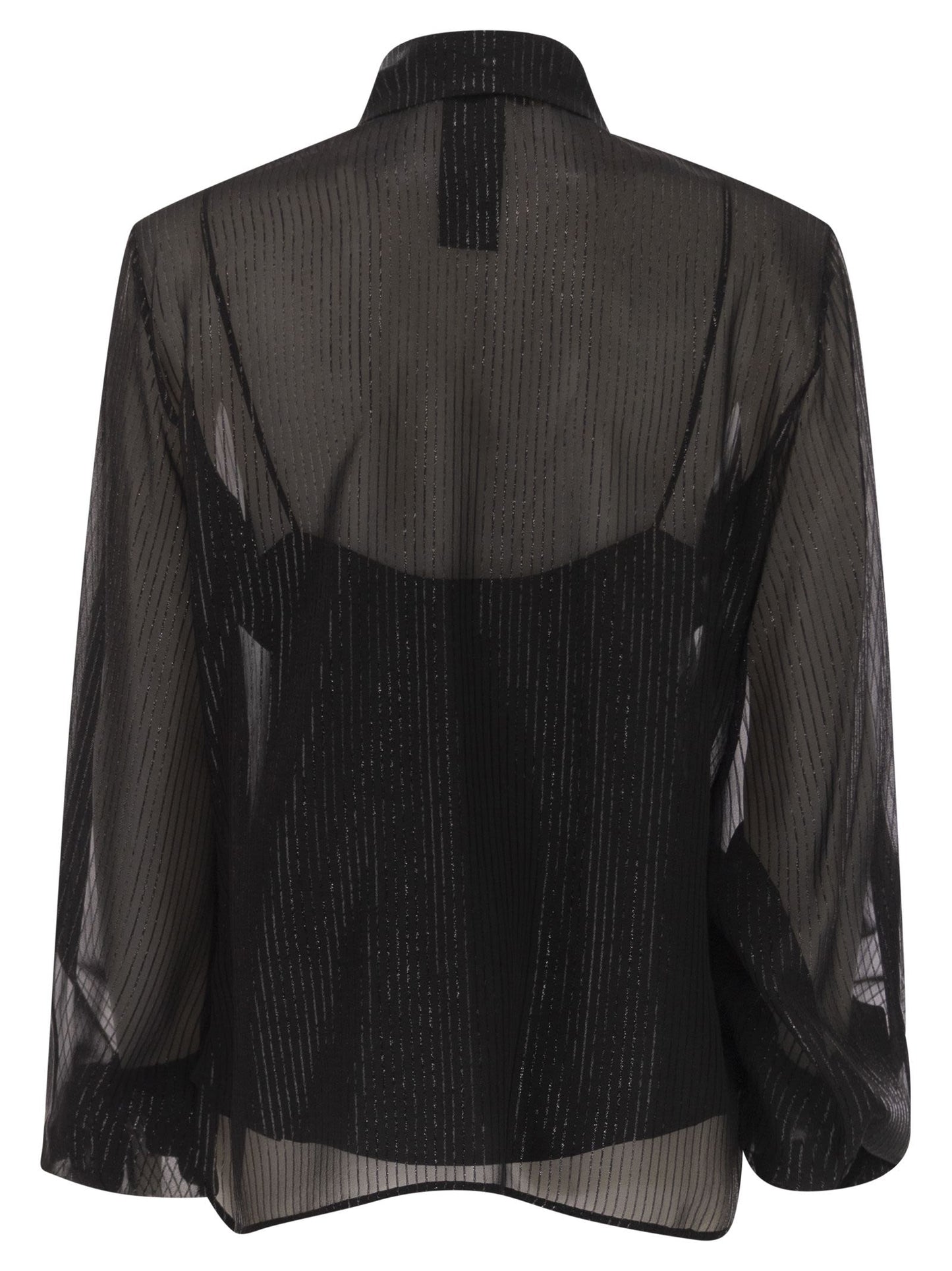 Maxmara Women Scafati - Striped Silk Chiffon Blouse MAX MARA