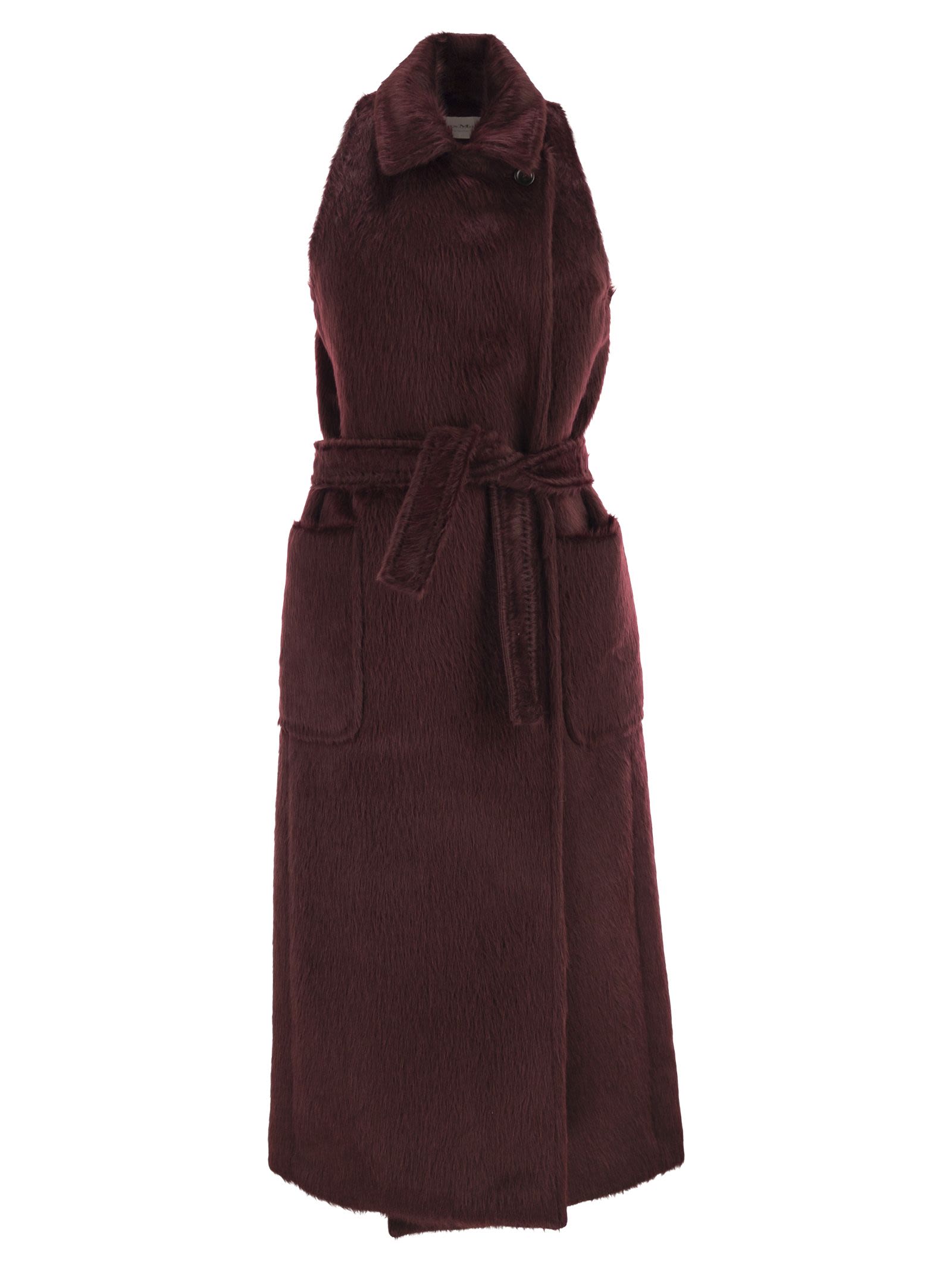 Maxmara Women Abbozzi1234 - Sleeveless Coat In Alpaca And Wool MAX MARA