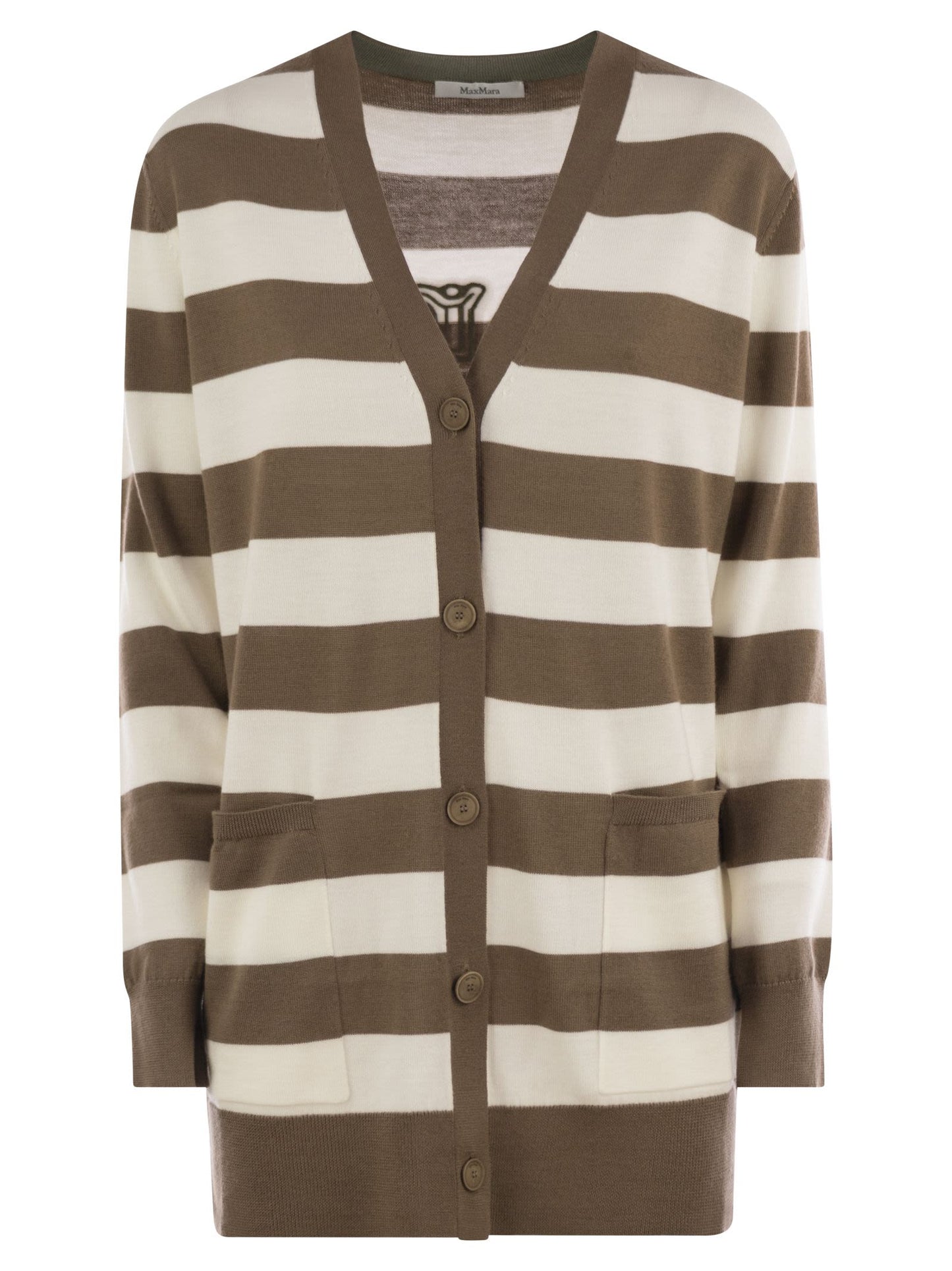 Maxmara Women Fiemme - Long Striped Wool Cardigan MAX MARA