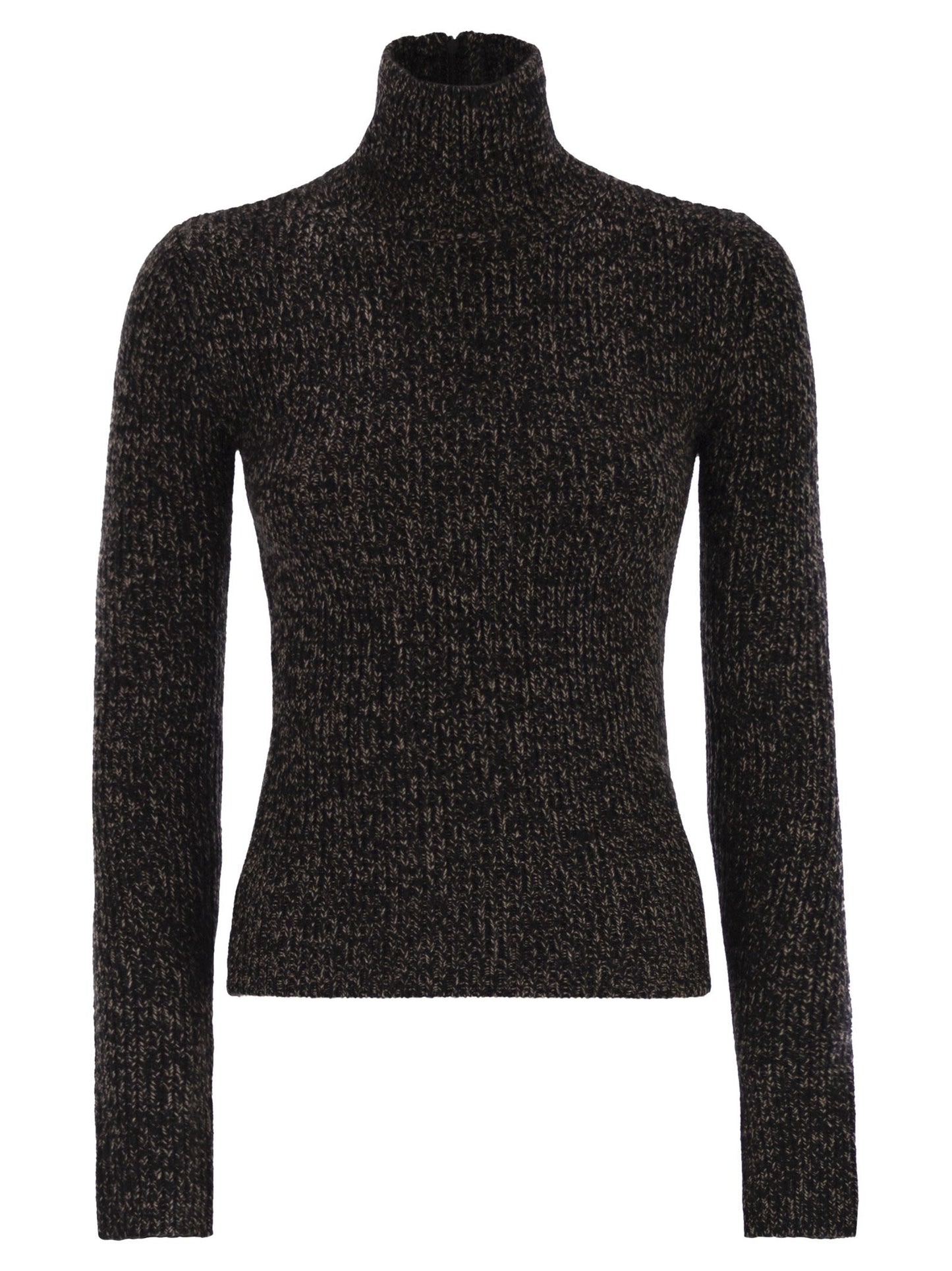 Maxmara Women Azulene1234 - Wool And Cashmere Mouliné Turtleneck Jumper MAX MARA