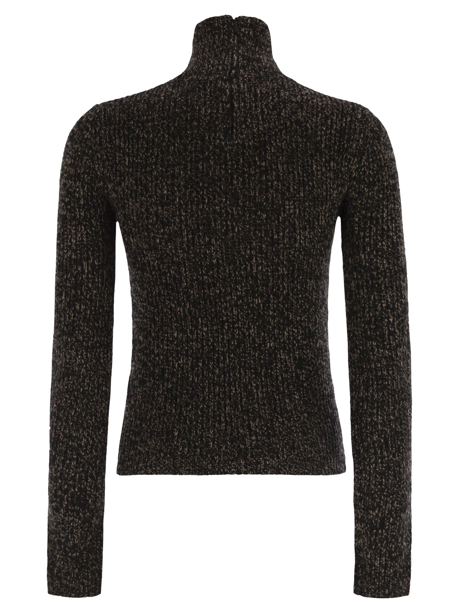Maxmara Women Azulene1234 - Wool And Cashmere Mouliné Turtleneck Jumper MAX MARA