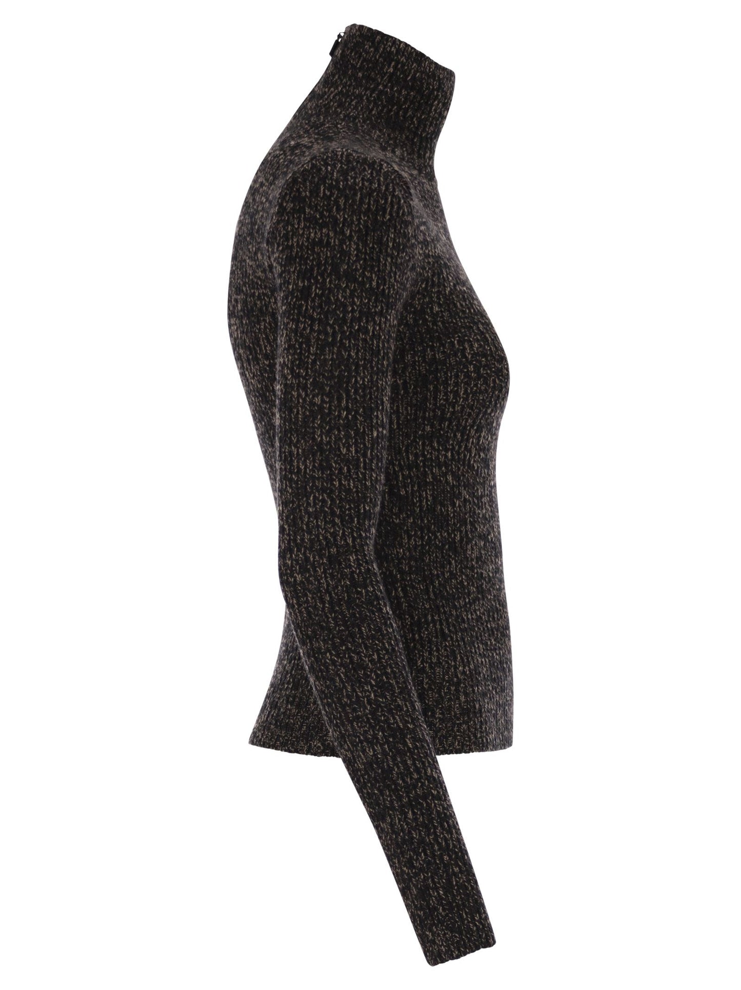 Maxmara Women Azulene1234 - Wool And Cashmere Mouliné Turtleneck Jumper MAX MARA