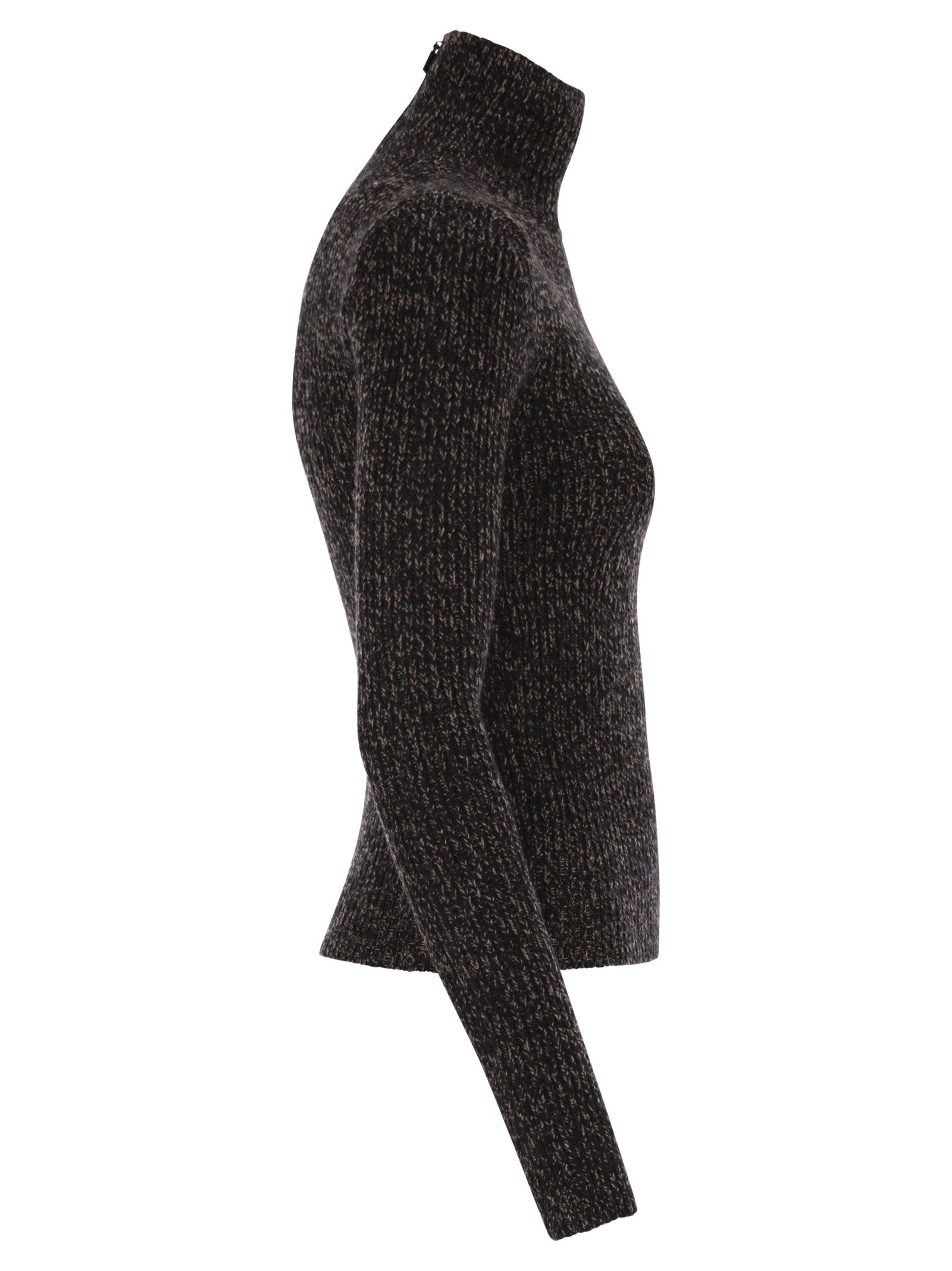 Maxmara Women Azulene1234 - Wool And Cashmere Mouliné Turtleneck Jumper MAX MARA