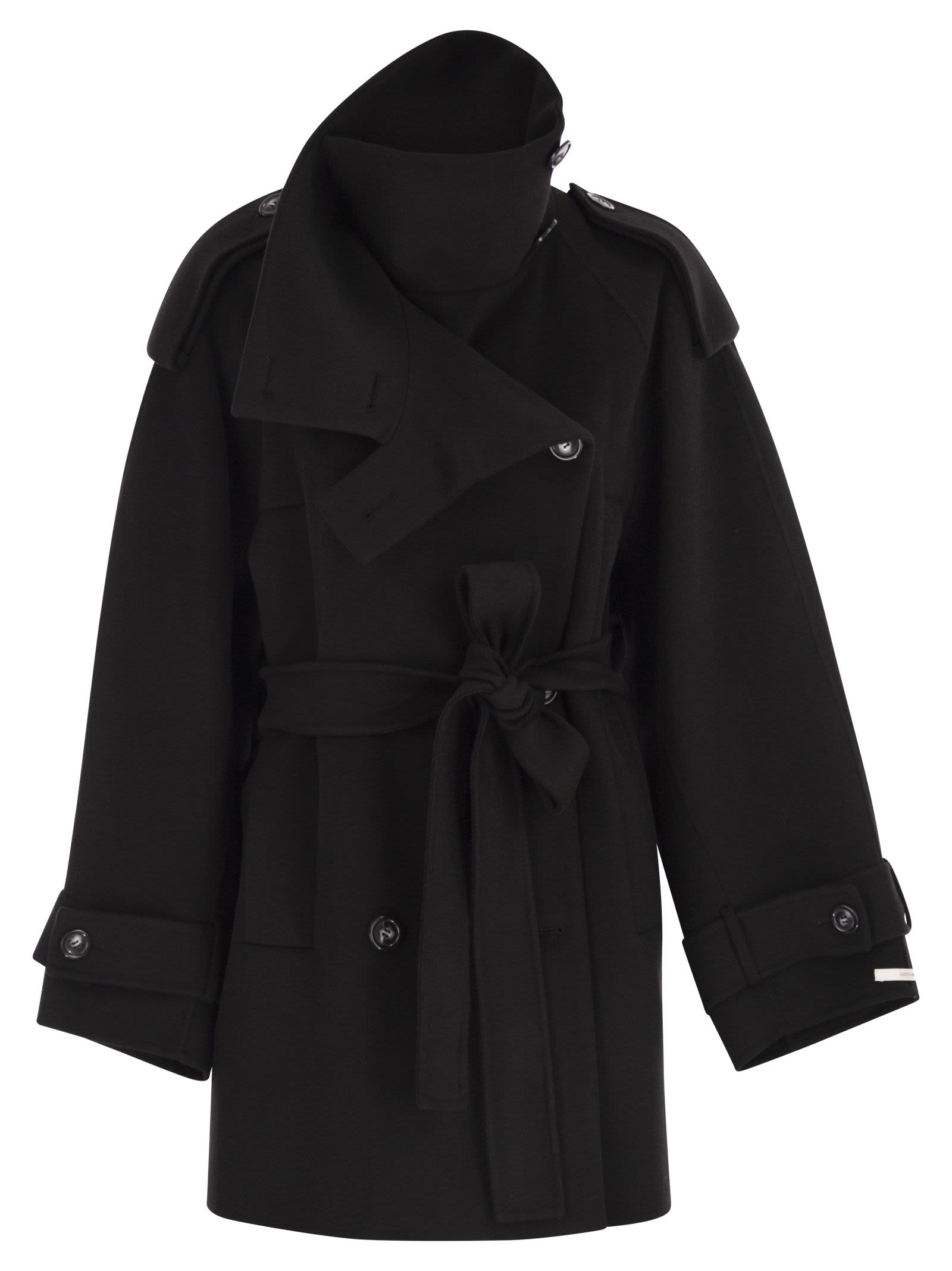 Sportmax Women Bouquet1234 - Short Wool Trench Coat SPORTMAX