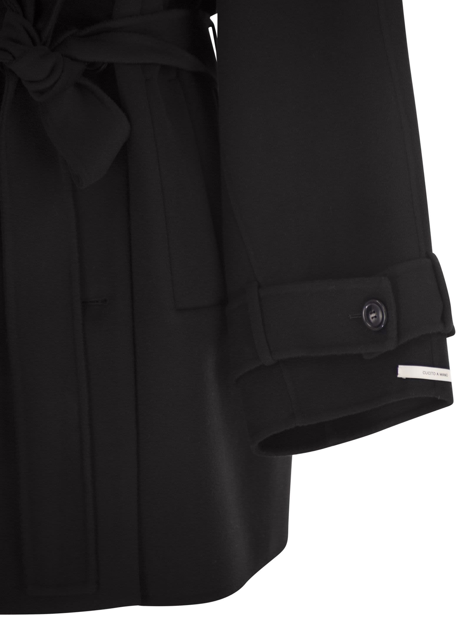 Sportmax Women Bouquet1234 - Short Wool Trench Coat SPORTMAX