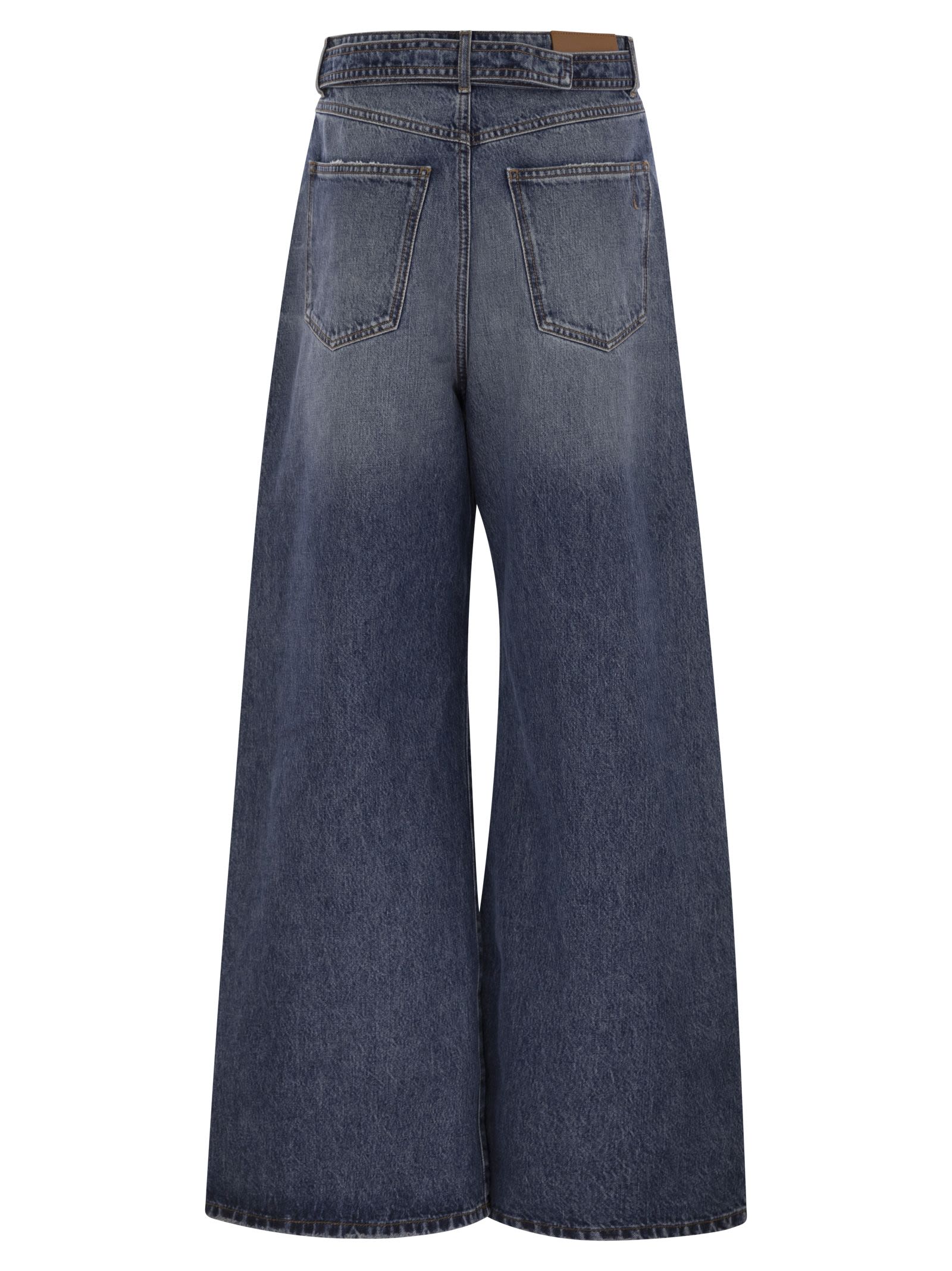 Sportmax Women Procida - Low-Waisted Oversize Denim Trousers SPORTMAX