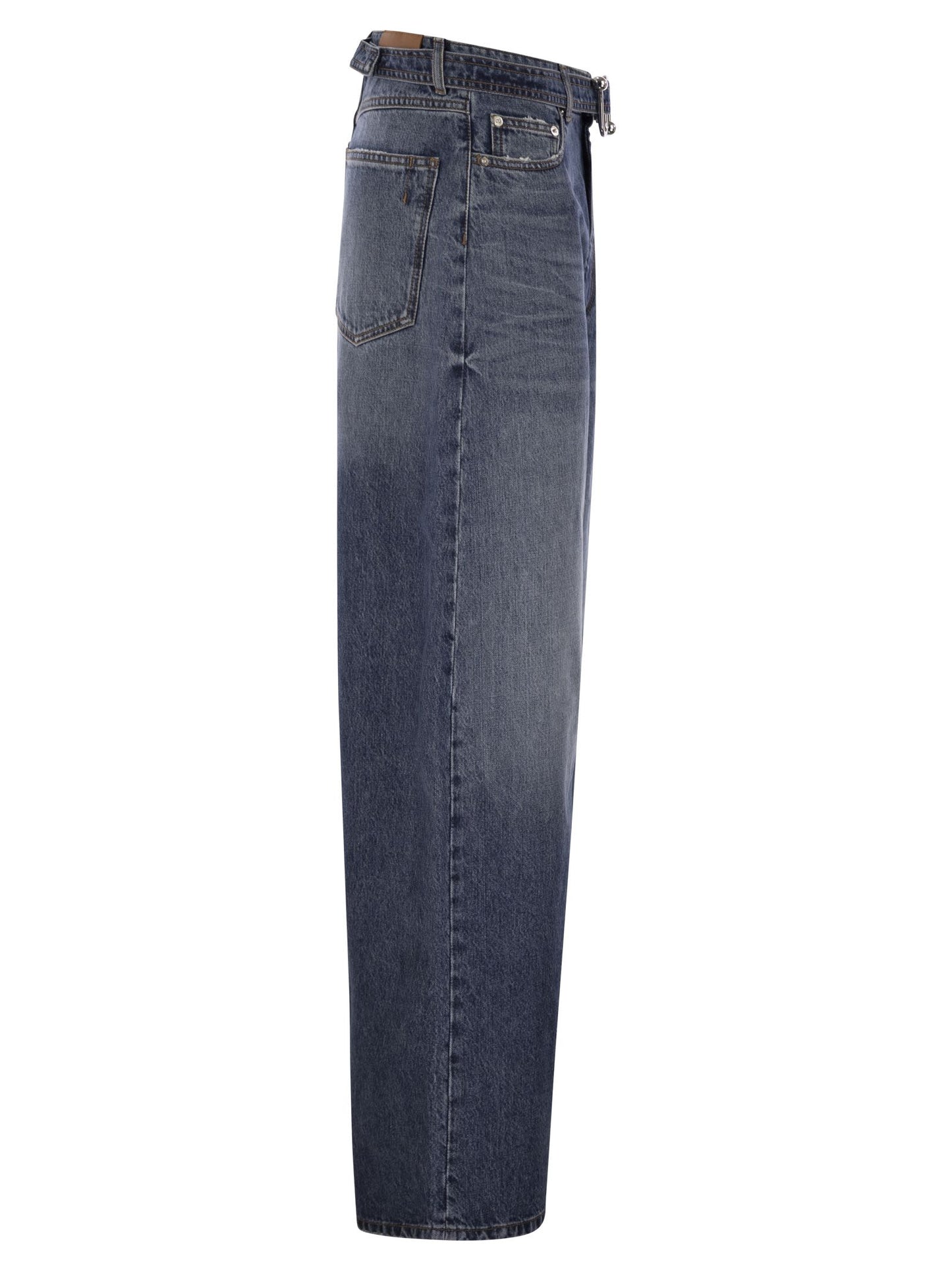 Sportmax Women Procida - Low-Waisted Oversize Denim Trousers SPORTMAX