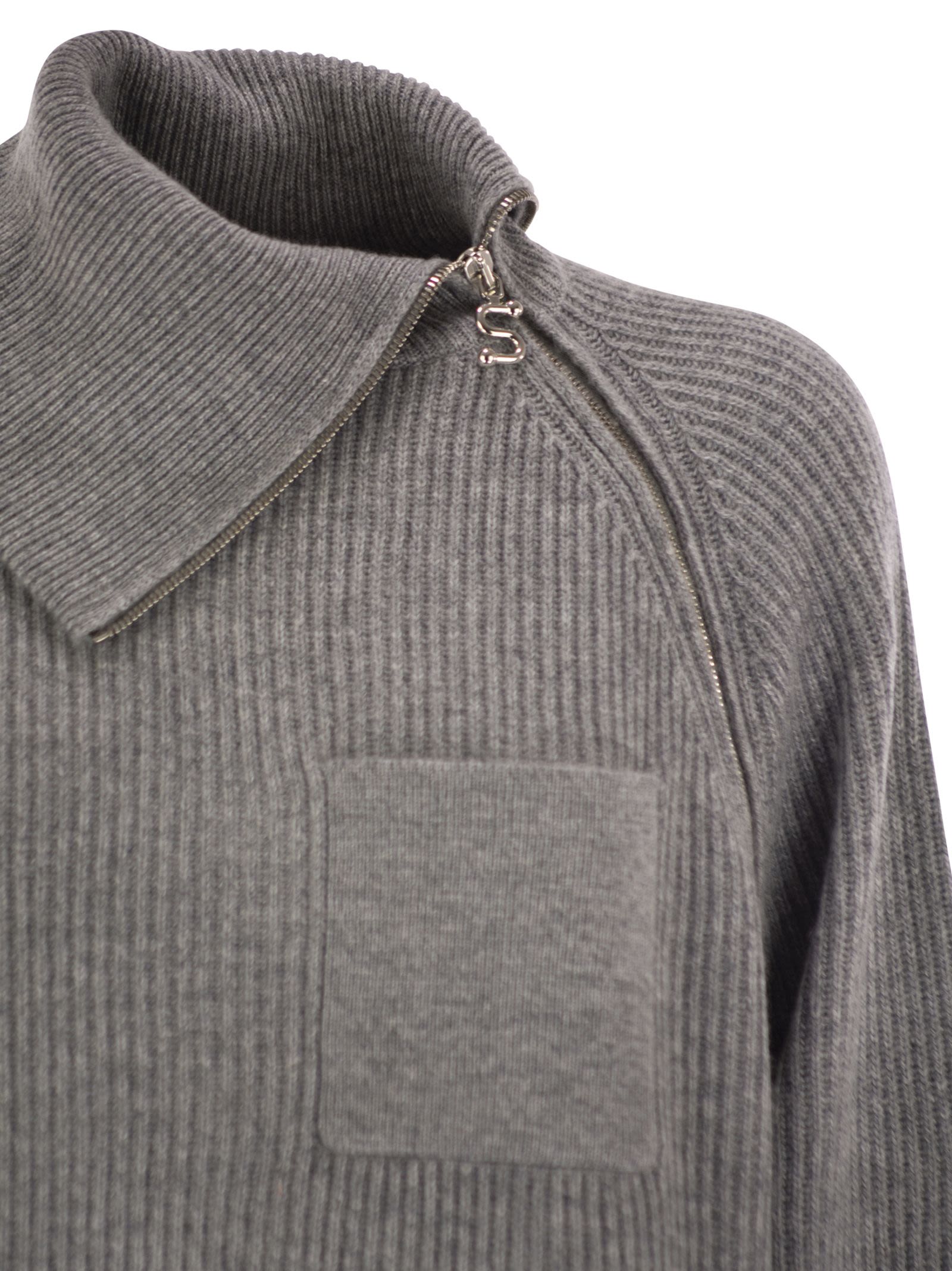 Sportmax Women Salpa - Cashmere-Blend Sweater With Zip SPORTMAX