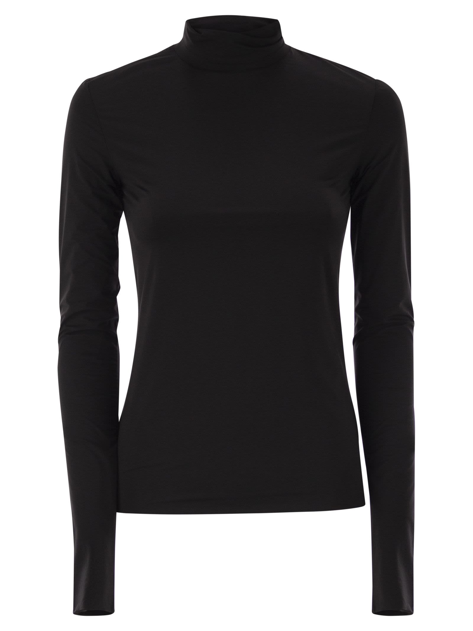 Sportmax Women Stone - Jersey Turtleneck Jumper SPORTMAX