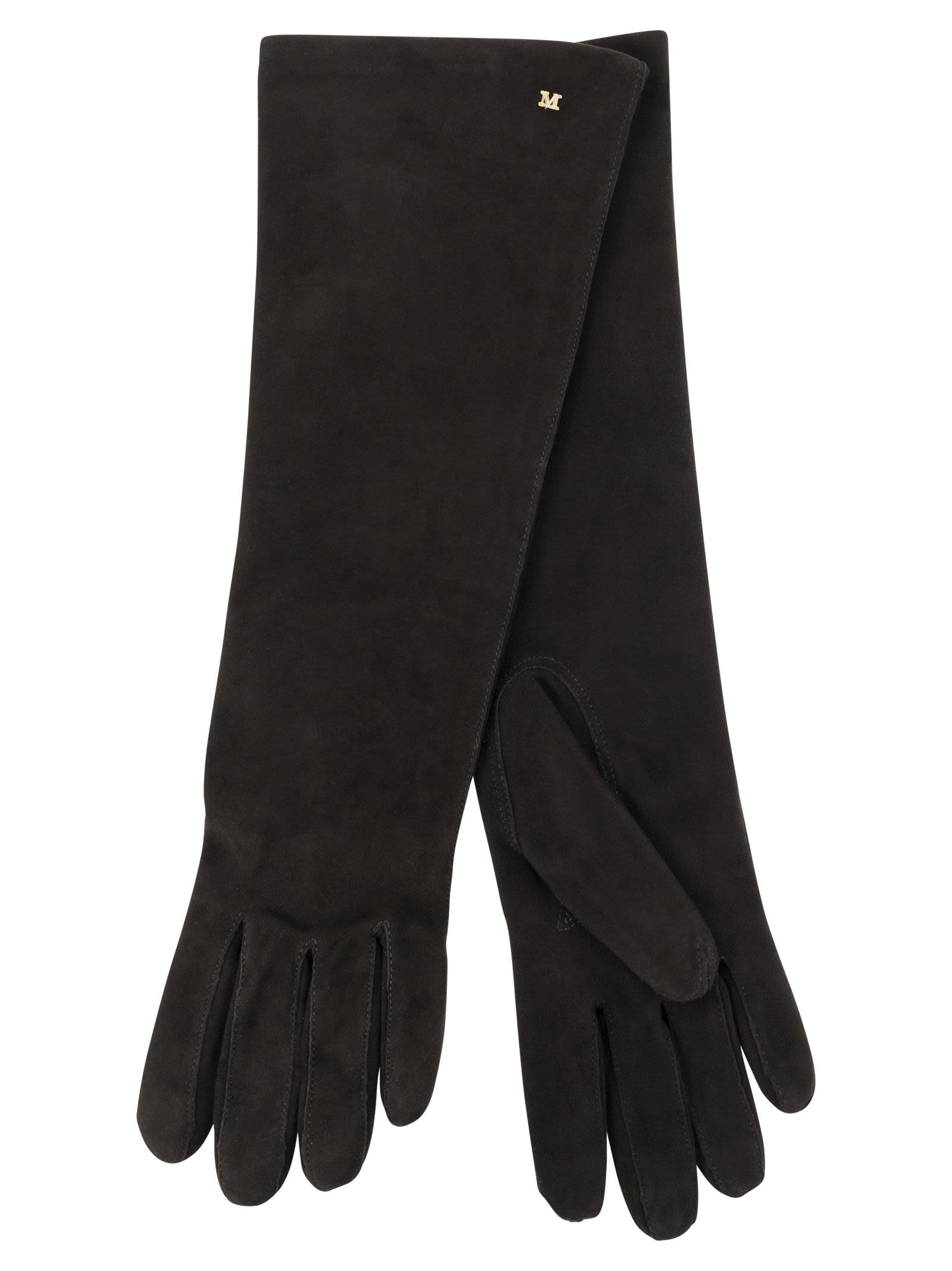 Max Mara Women Afideesuede - Long Suede Nappa Gloves MAX MARA