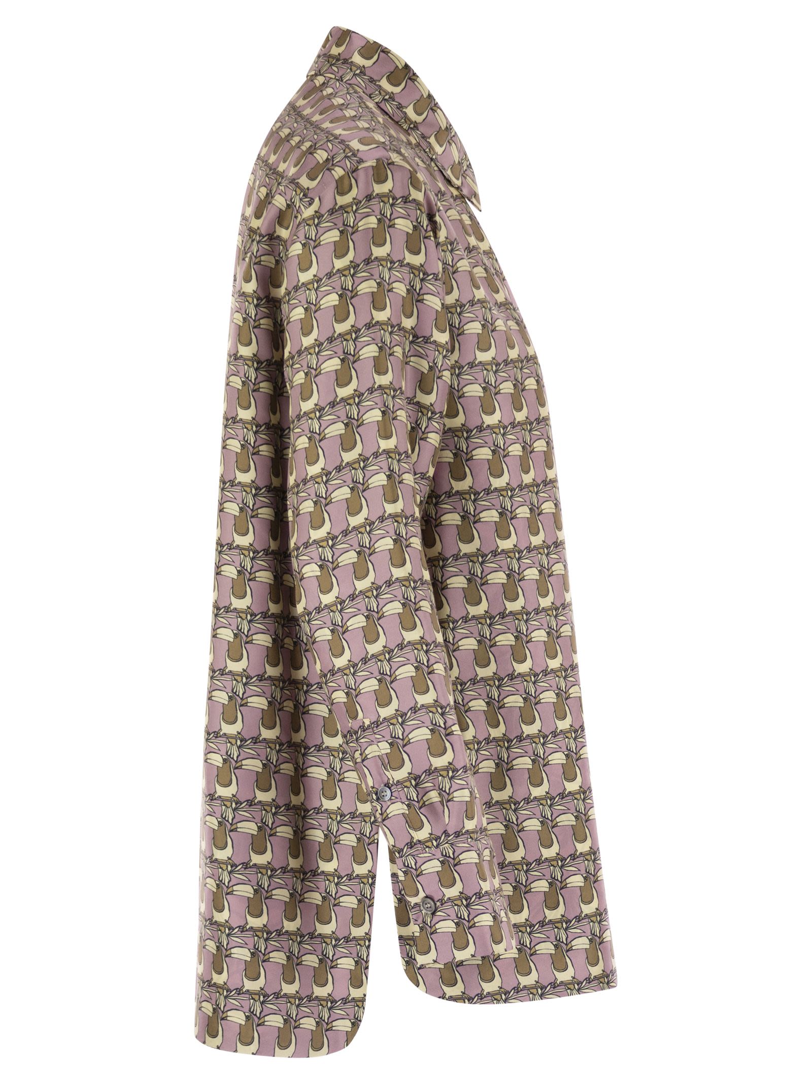 S Max Mara Women Times - Reversible Printed Silk Shirt S MAX MARA