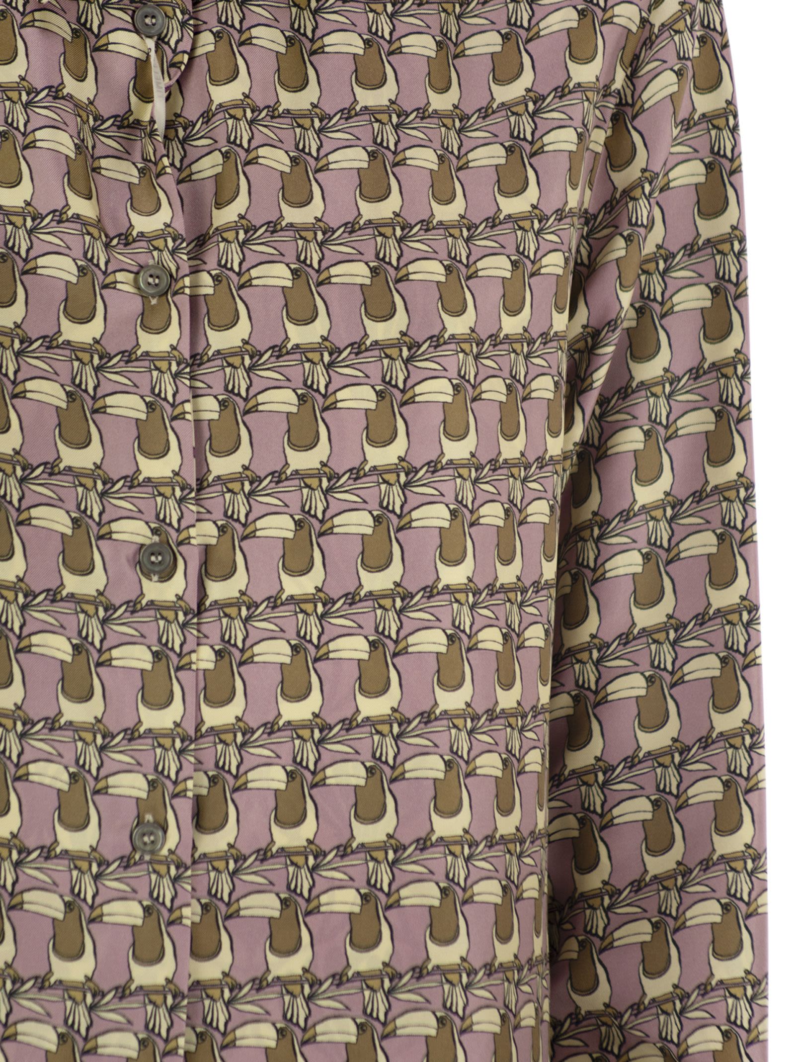 S Max Mara Women Times - Reversible Printed Silk Shirt S MAX MARA