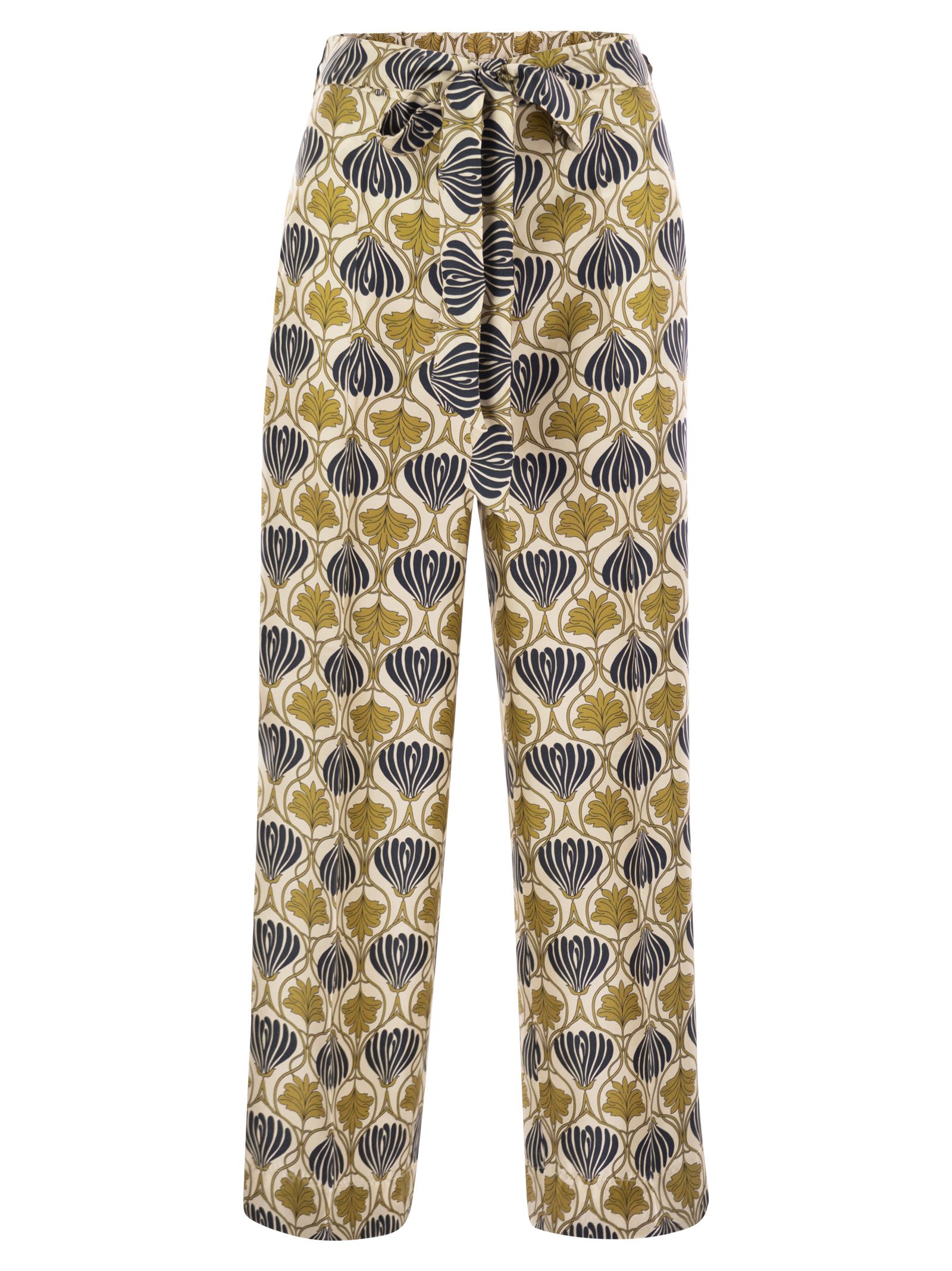 S Max Mara Women Timec - Printed Silk Fluid Trousers S MAX MARA
