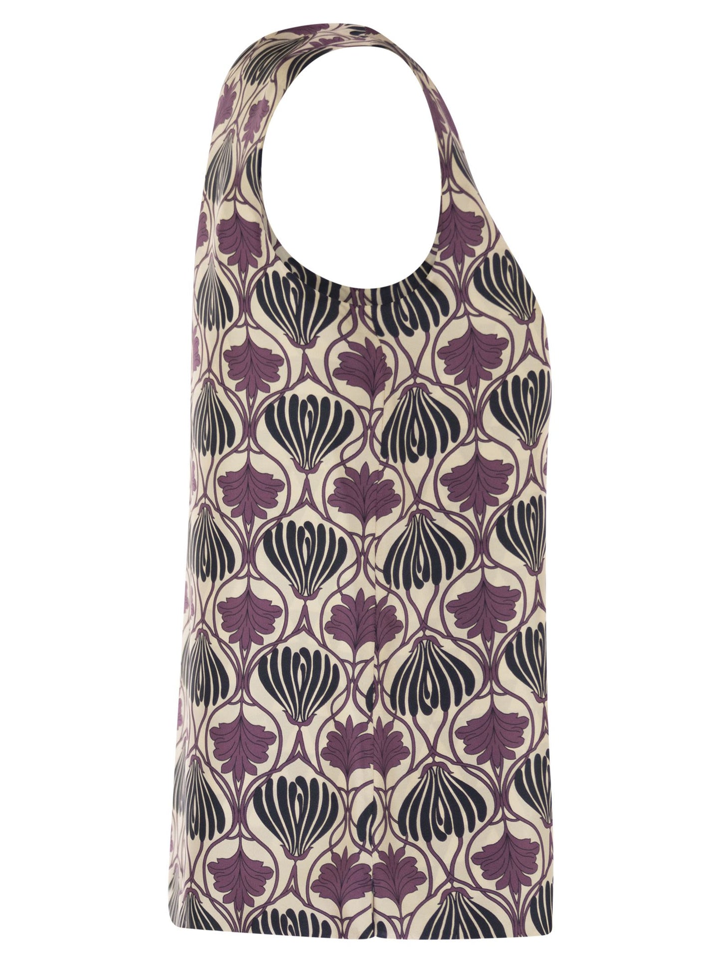 S Max Mara Women Timetop - Reversible Printed Silk Top S MAX MARA
