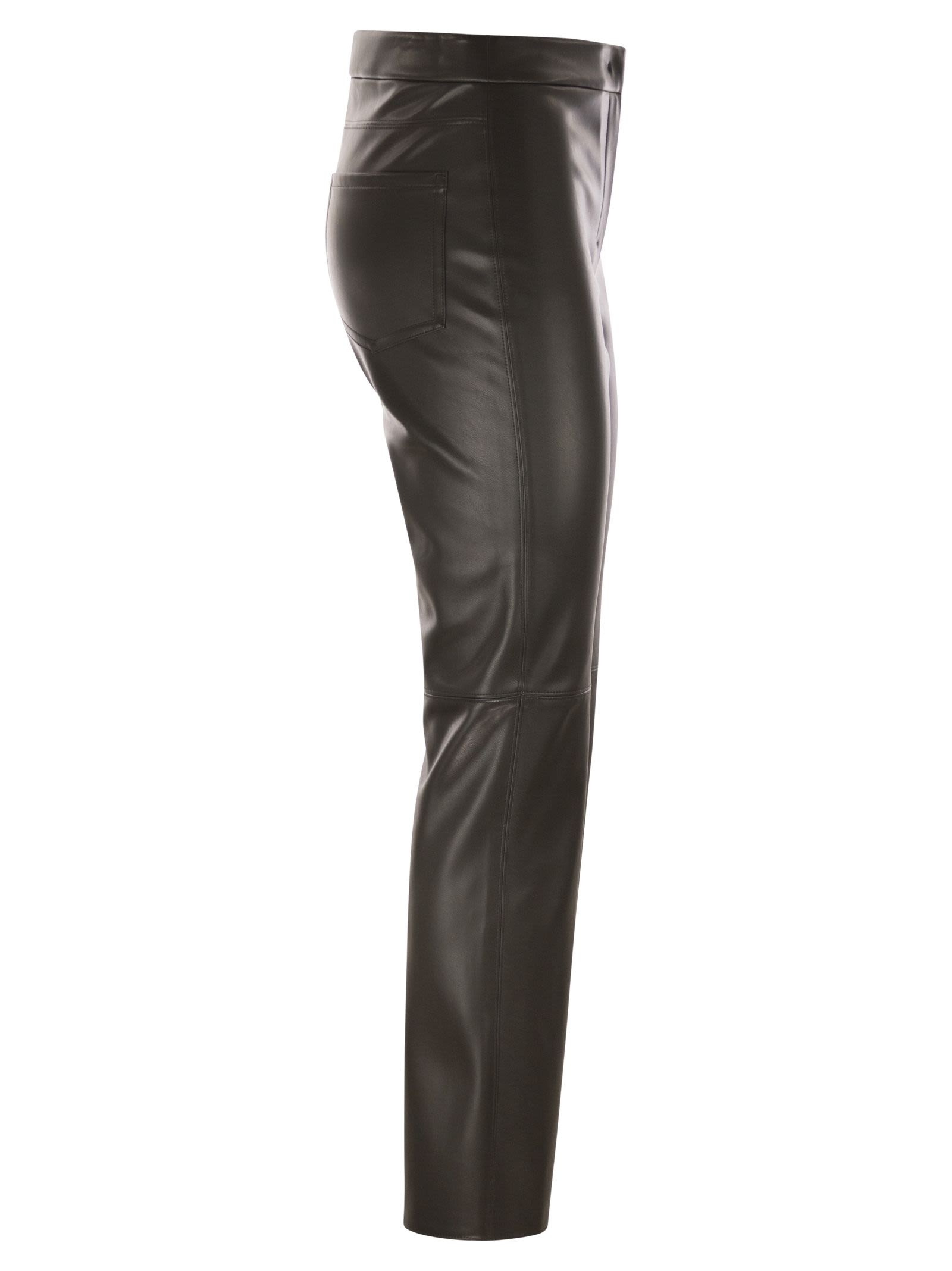 S Maxmara Women Sublime - Coated Fabric Trousers S MAX MARA