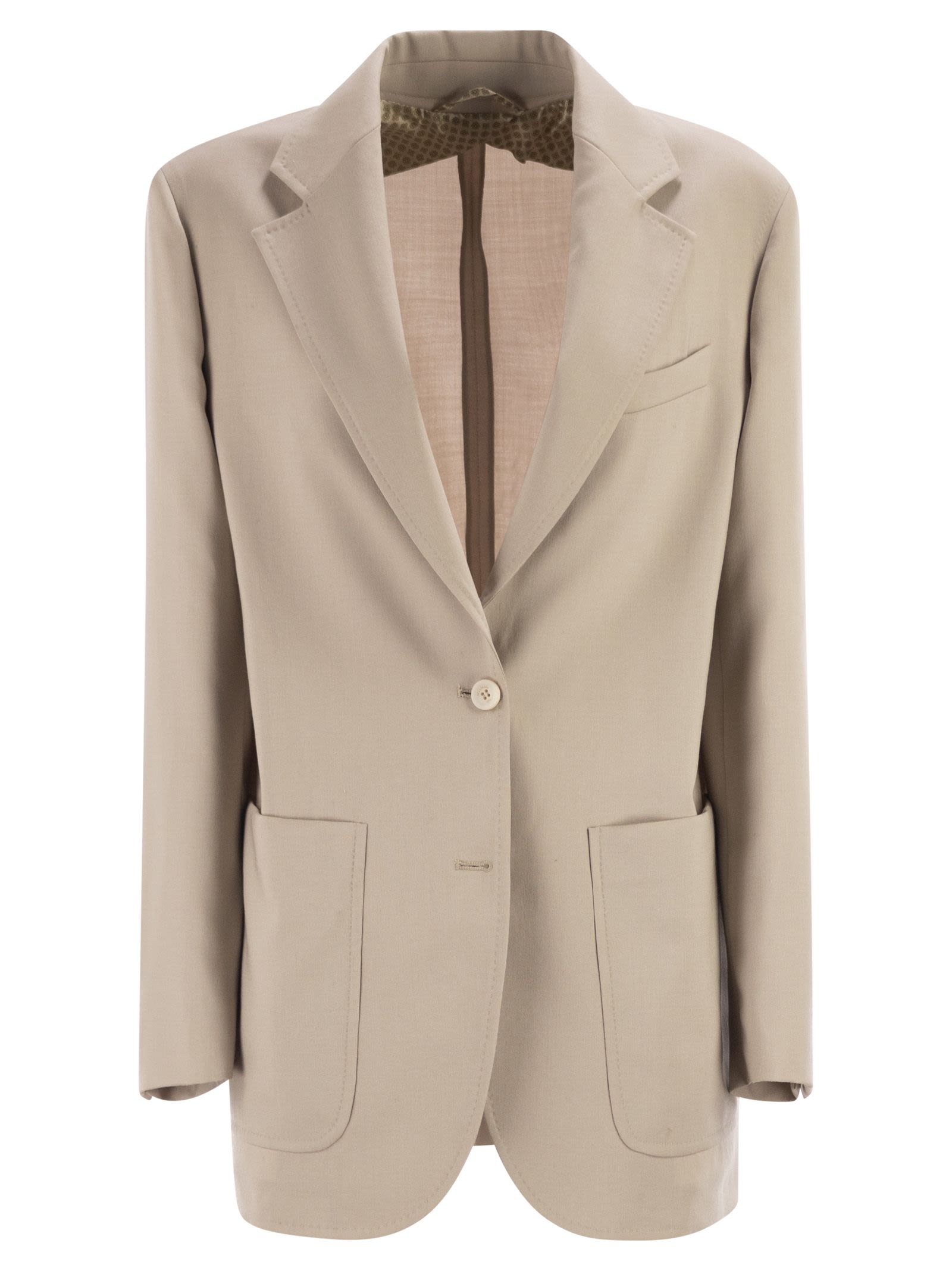 Maxmara Women Mxmaffari - Single-Breasted Jacket In Wool, Mohair And Silk MAX MARA