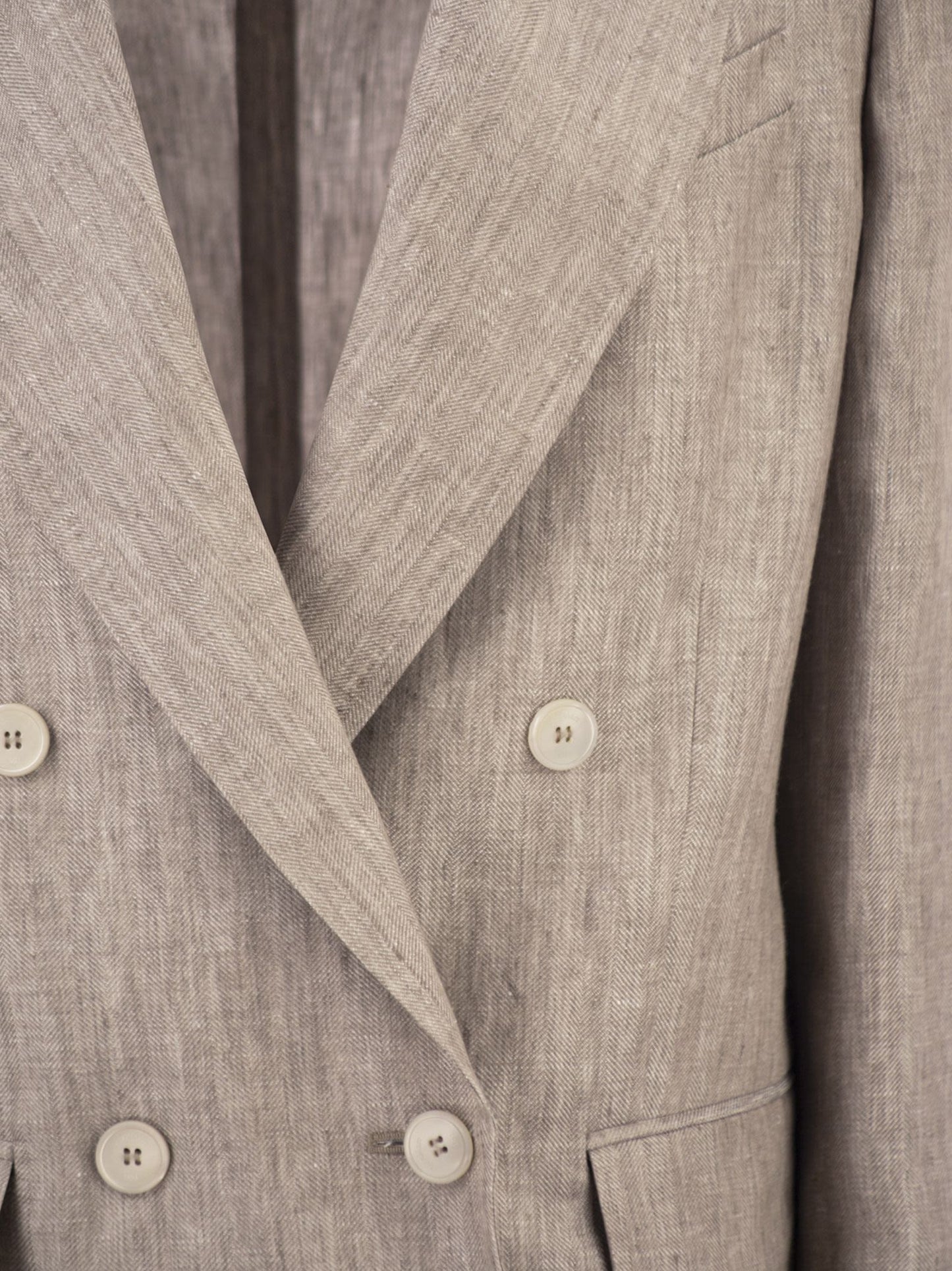 Max Mara Women Mxmolimpia1 - Double-Breasted Pure Linen Blazer MAX MARA