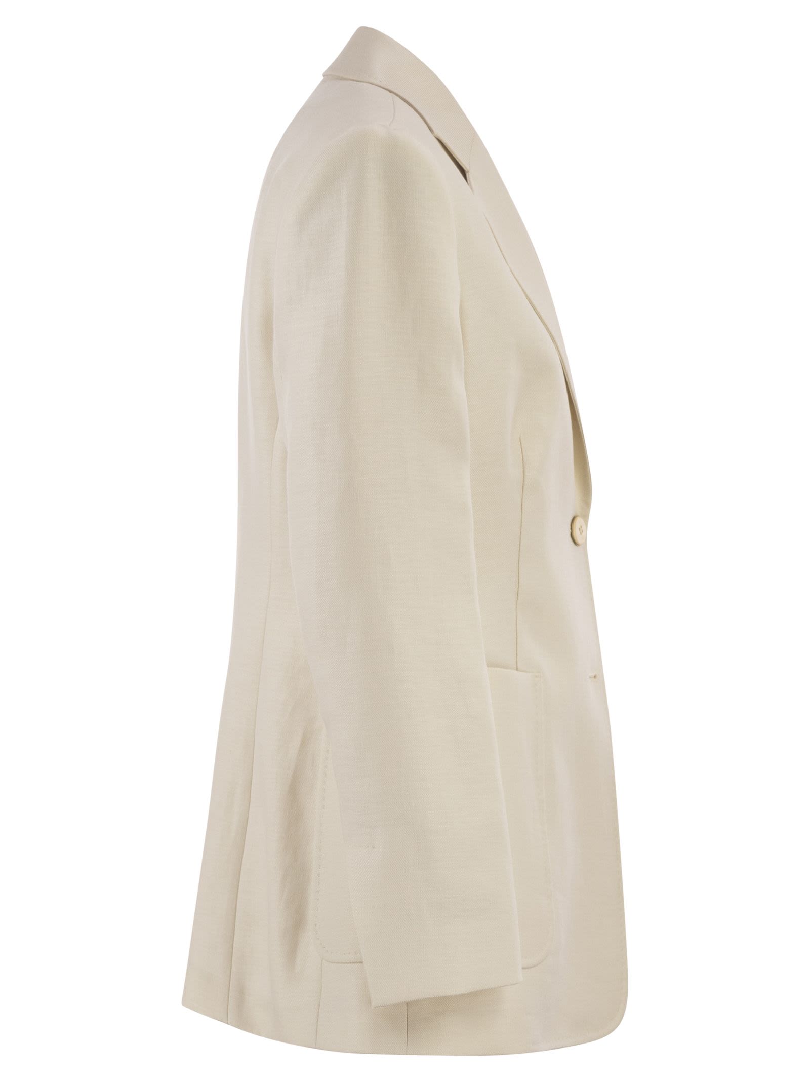 Max Mara Women Mxmvolonta - Pure Linen Fabric Blazer MAX MARA