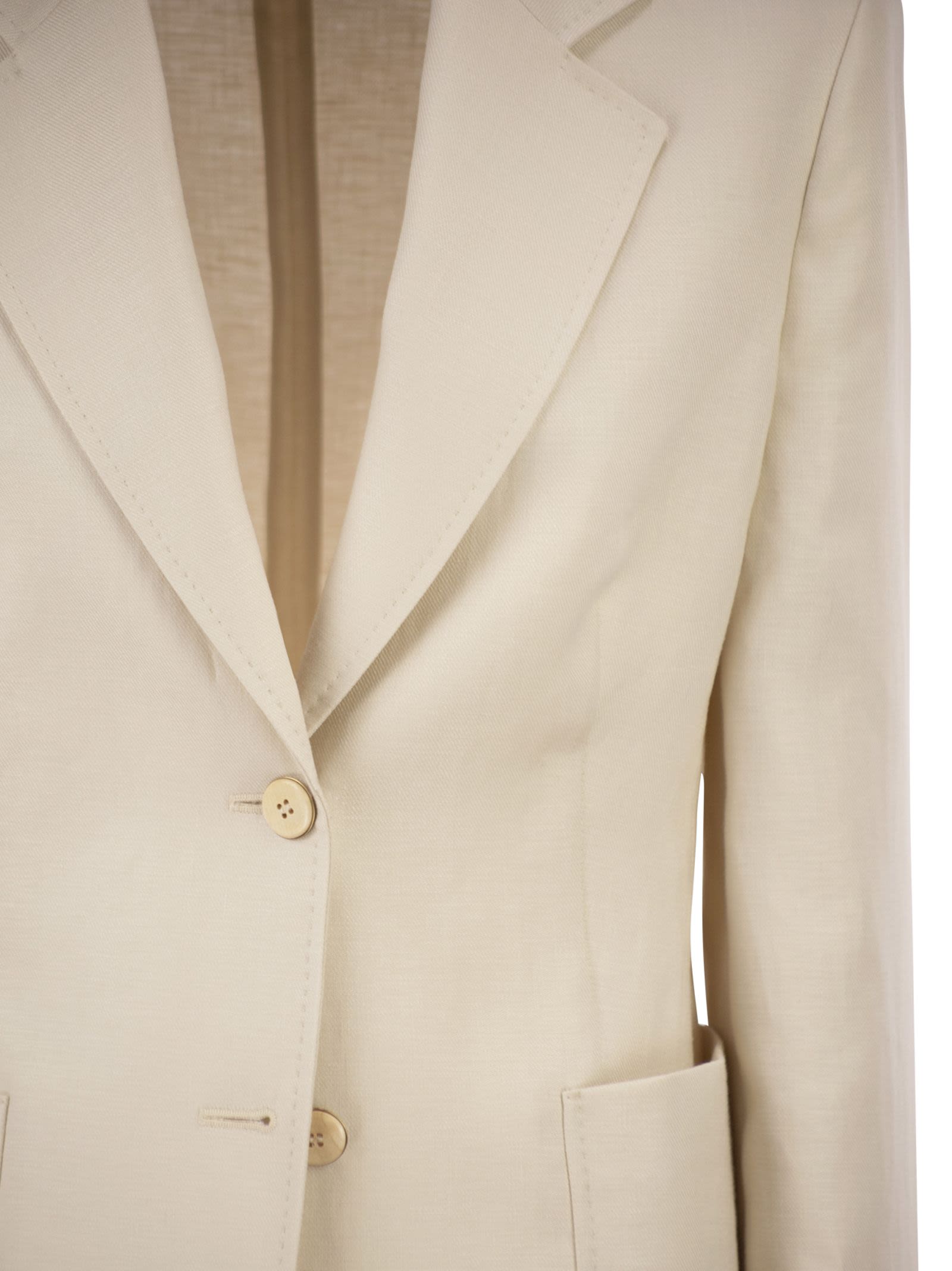 Max Mara Women Mxmvolonta - Pure Linen Fabric Blazer MAX MARA
