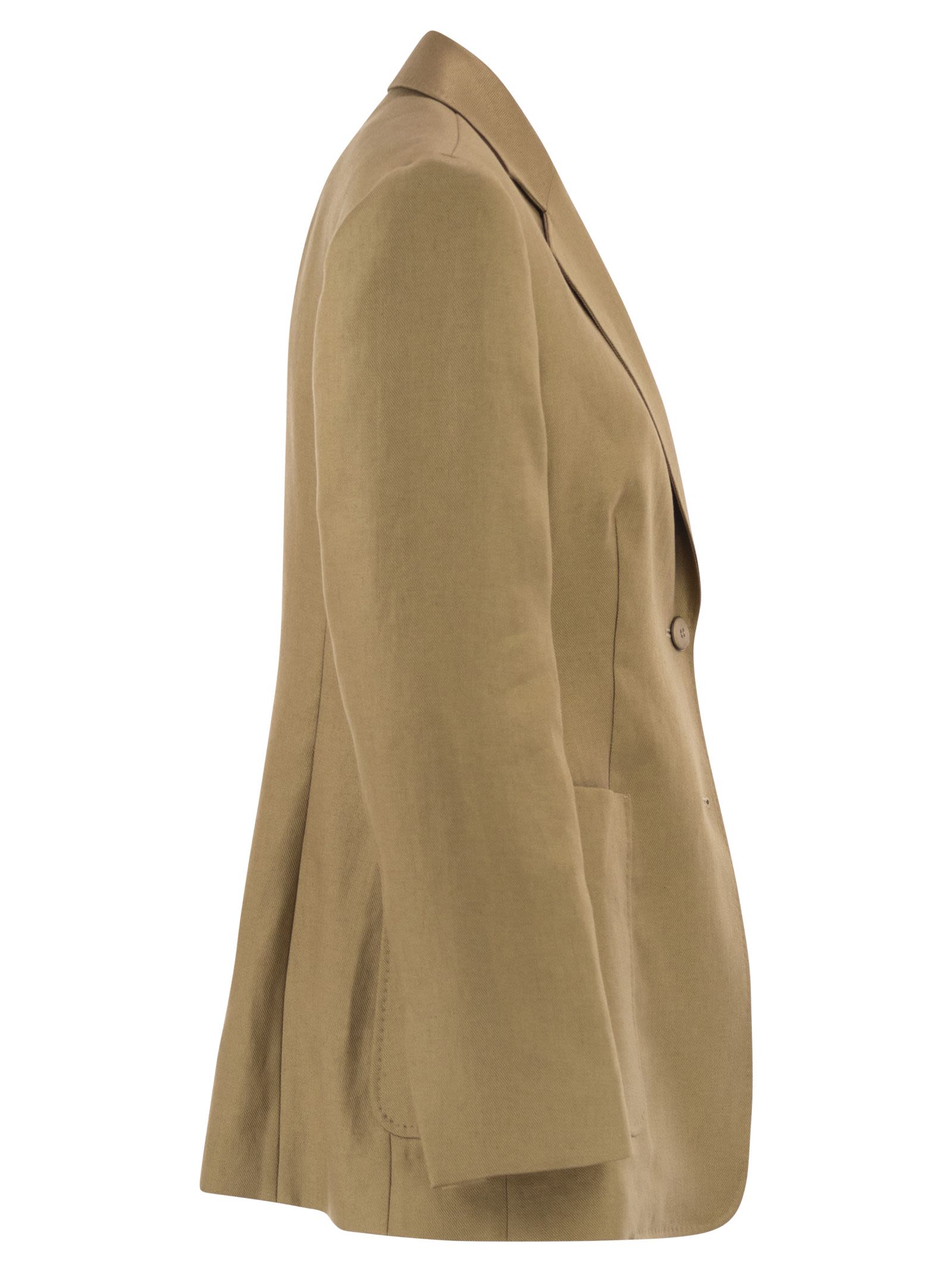 Max Mara Women Mxmvolonta - Pure Linen Fabric Blazer MAX MARA