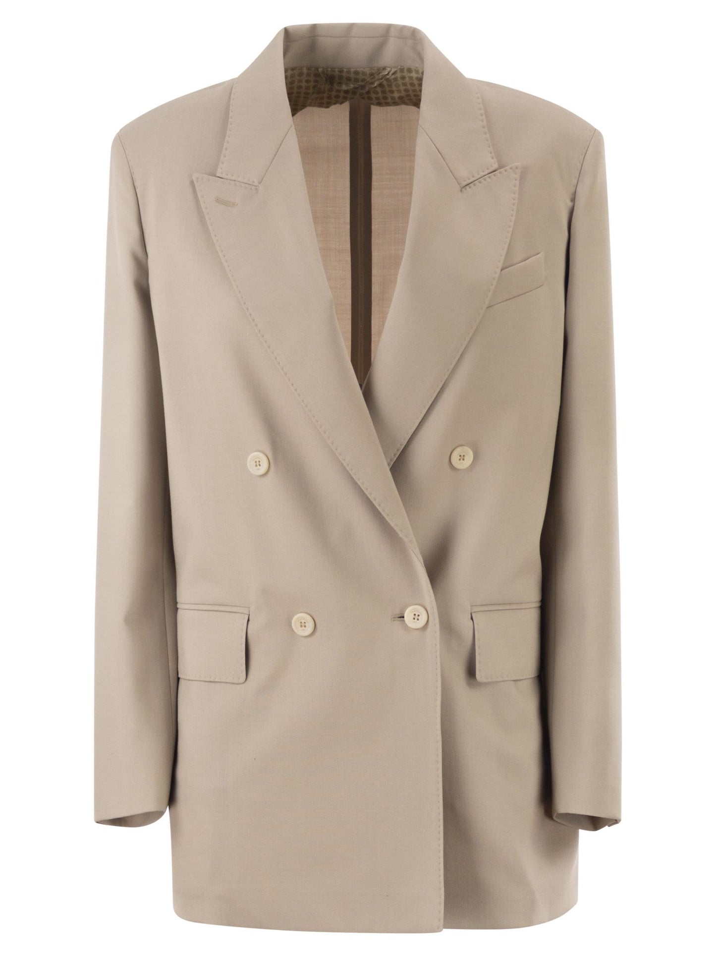 Maxmara Women Mxmmitico - Double-Breasted Blazer In Wool, Mohair And Silk Blend MAX MARA