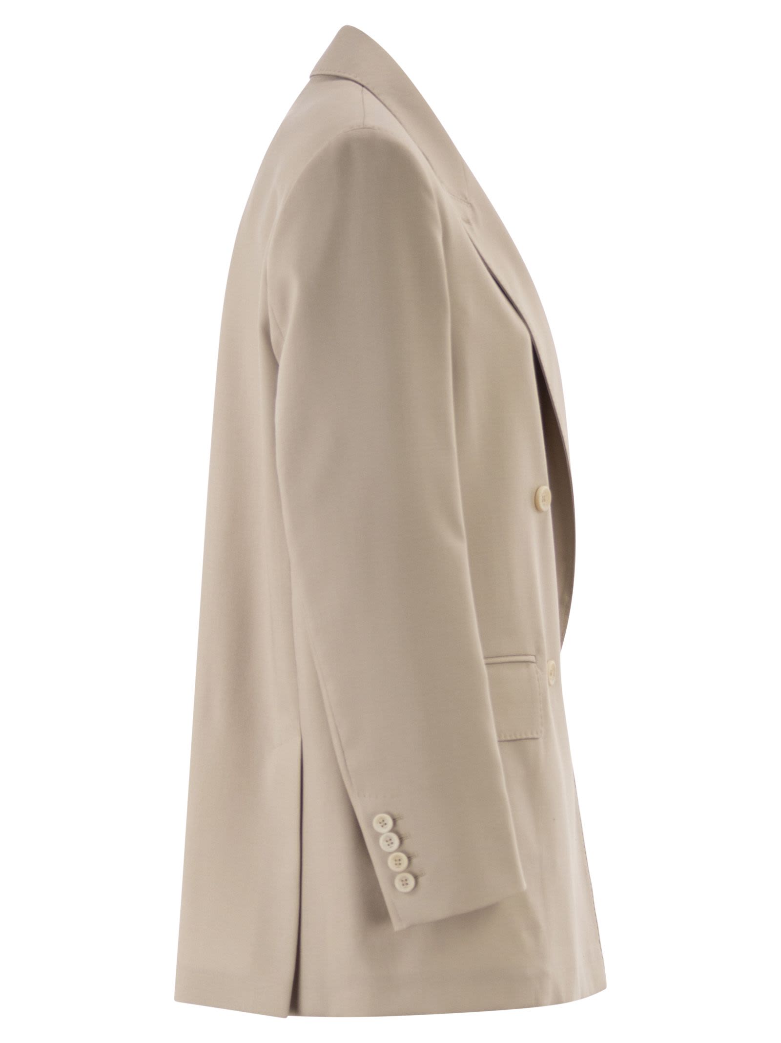 Maxmara Women Mxmmitico - Double-Breasted Blazer In Wool, Mohair And Silk Blend MAX MARA