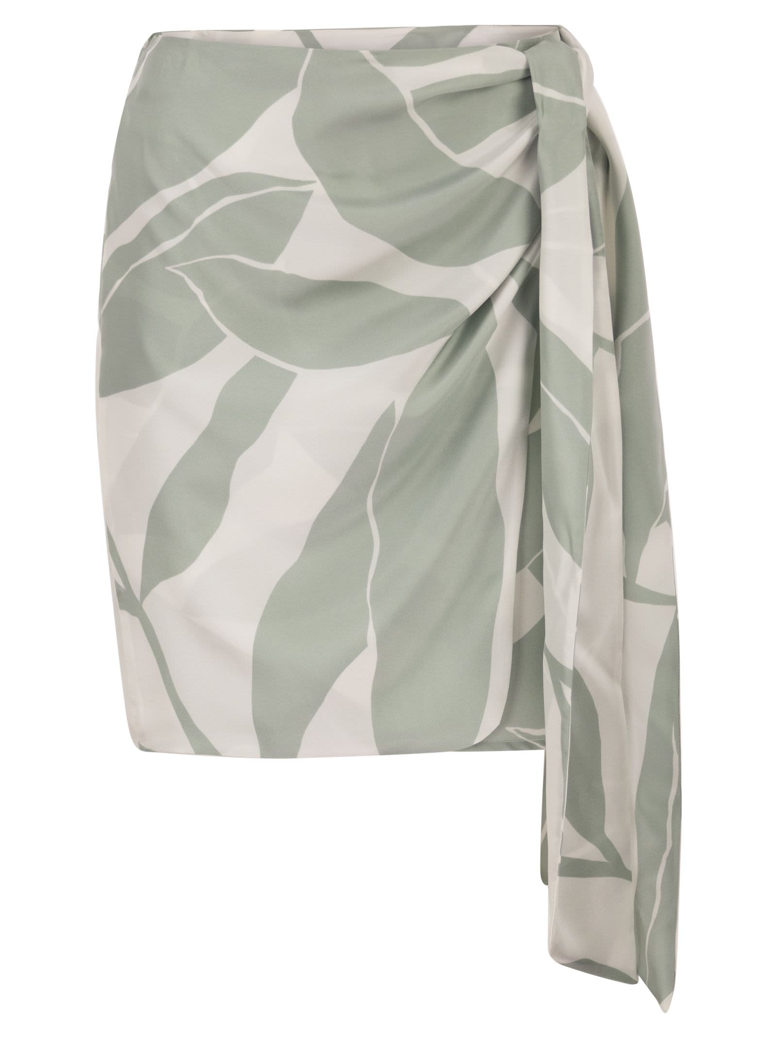 Max Mara Women Mxmstrano - Printed Pure Silk Wrap Skirt MAX MARA