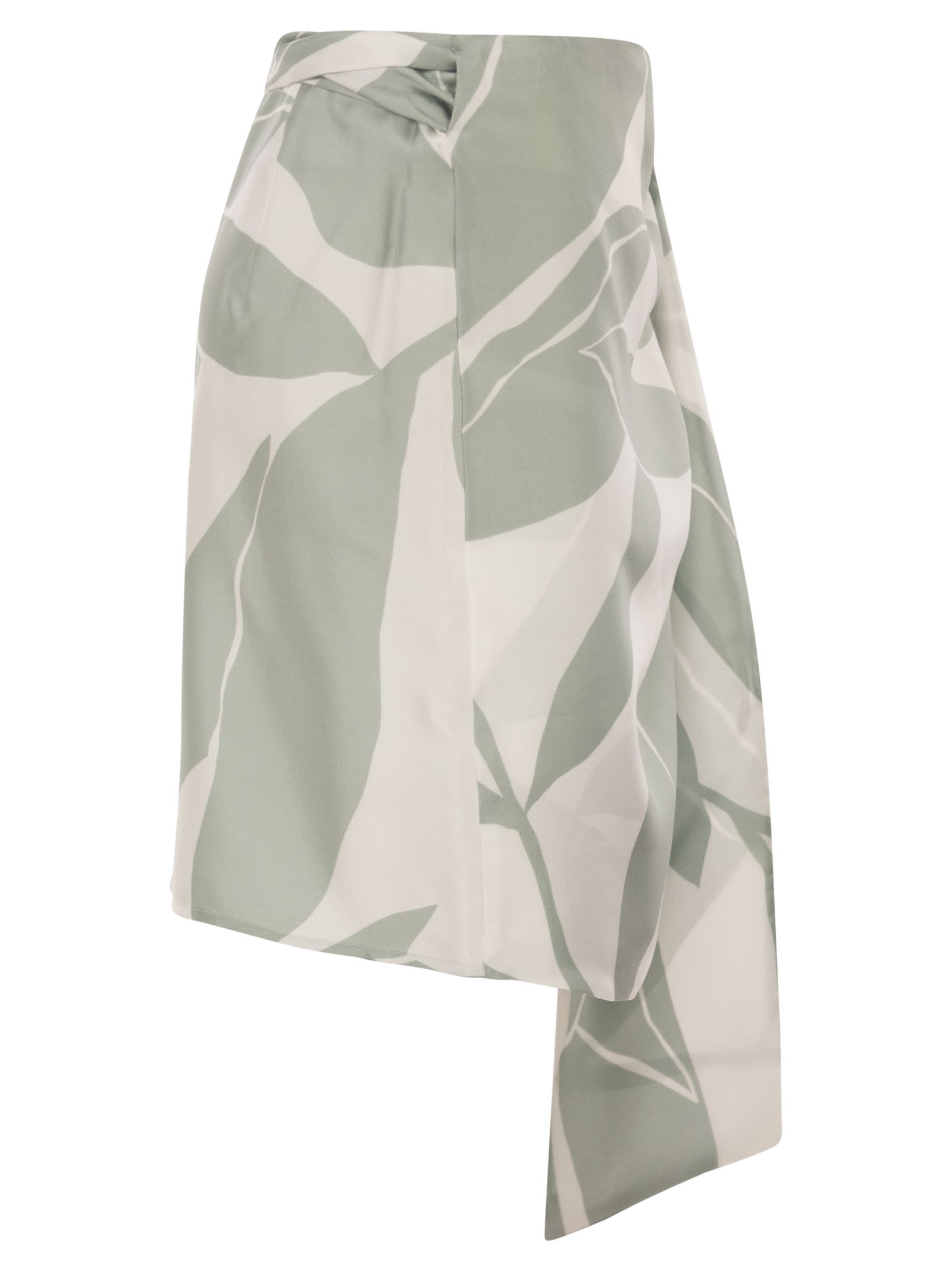 Max Mara Women Mxmstrano - Printed Pure Silk Wrap Skirt MAX MARA